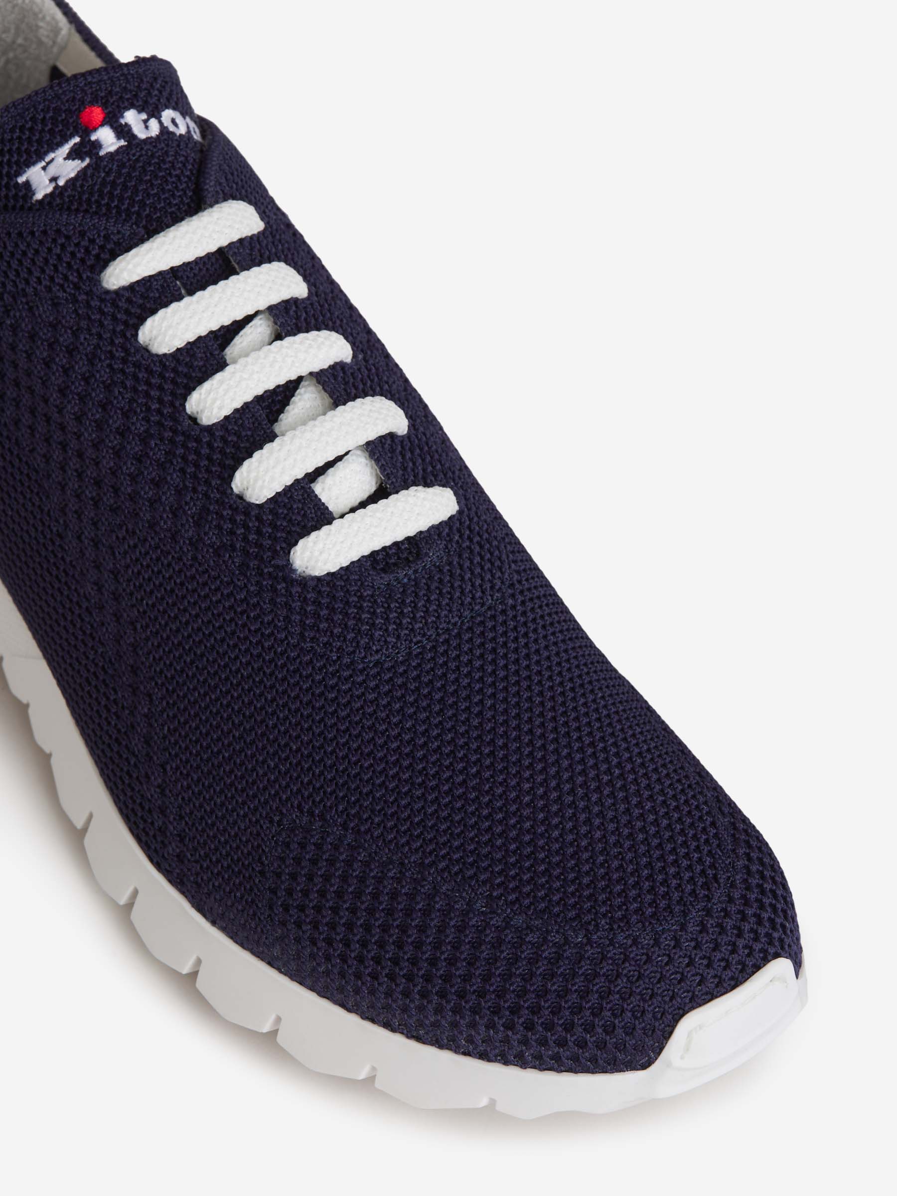 Outlet online Kiton Hombre Sneakers Punto color Azul Noche sku 616-002290 01 - Foto 4