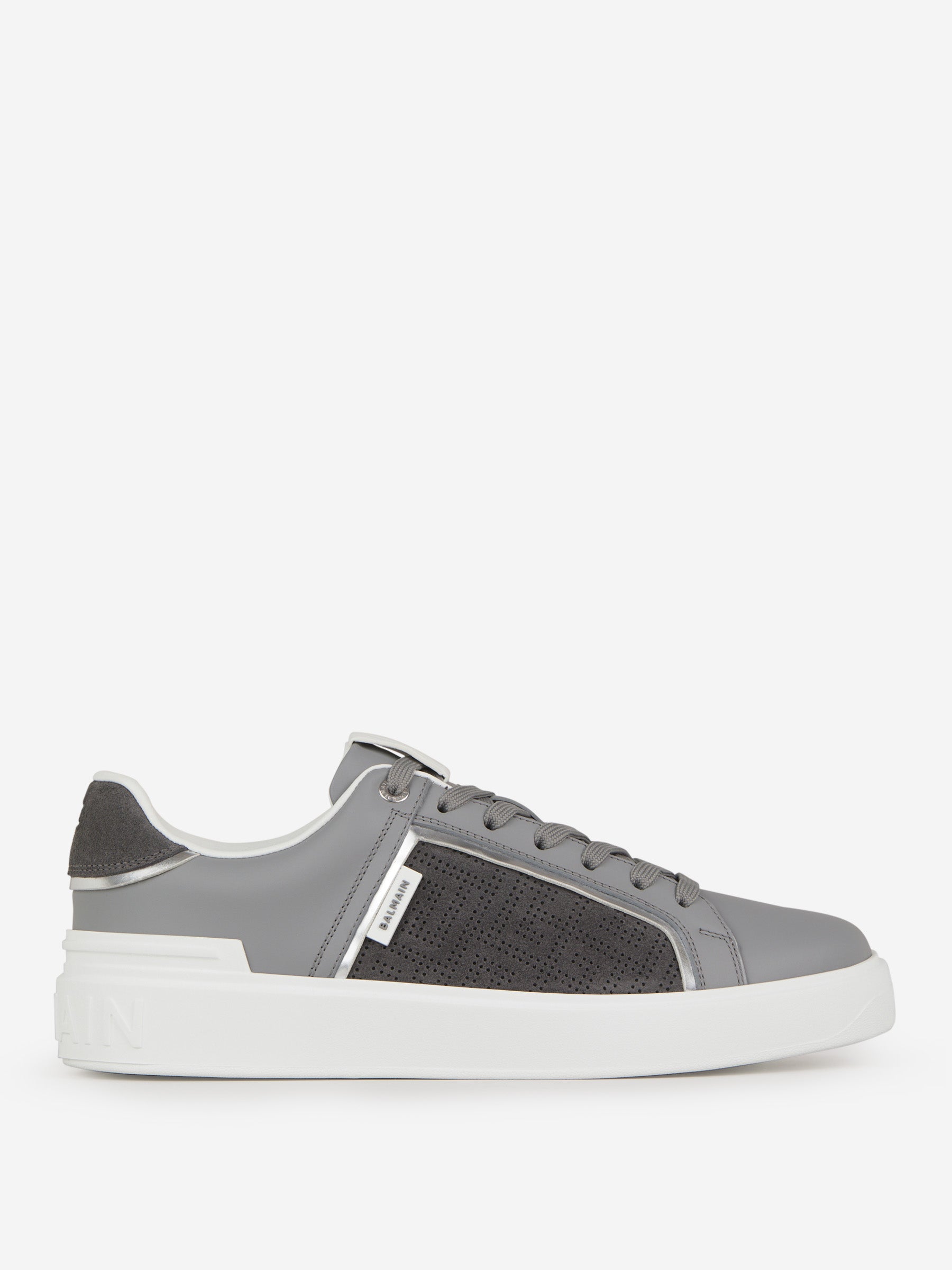 Outlet online Balmain Hombre Sneakers B-Court Monograma color Gris Piedra sku 616-002318 01 - Foto 1