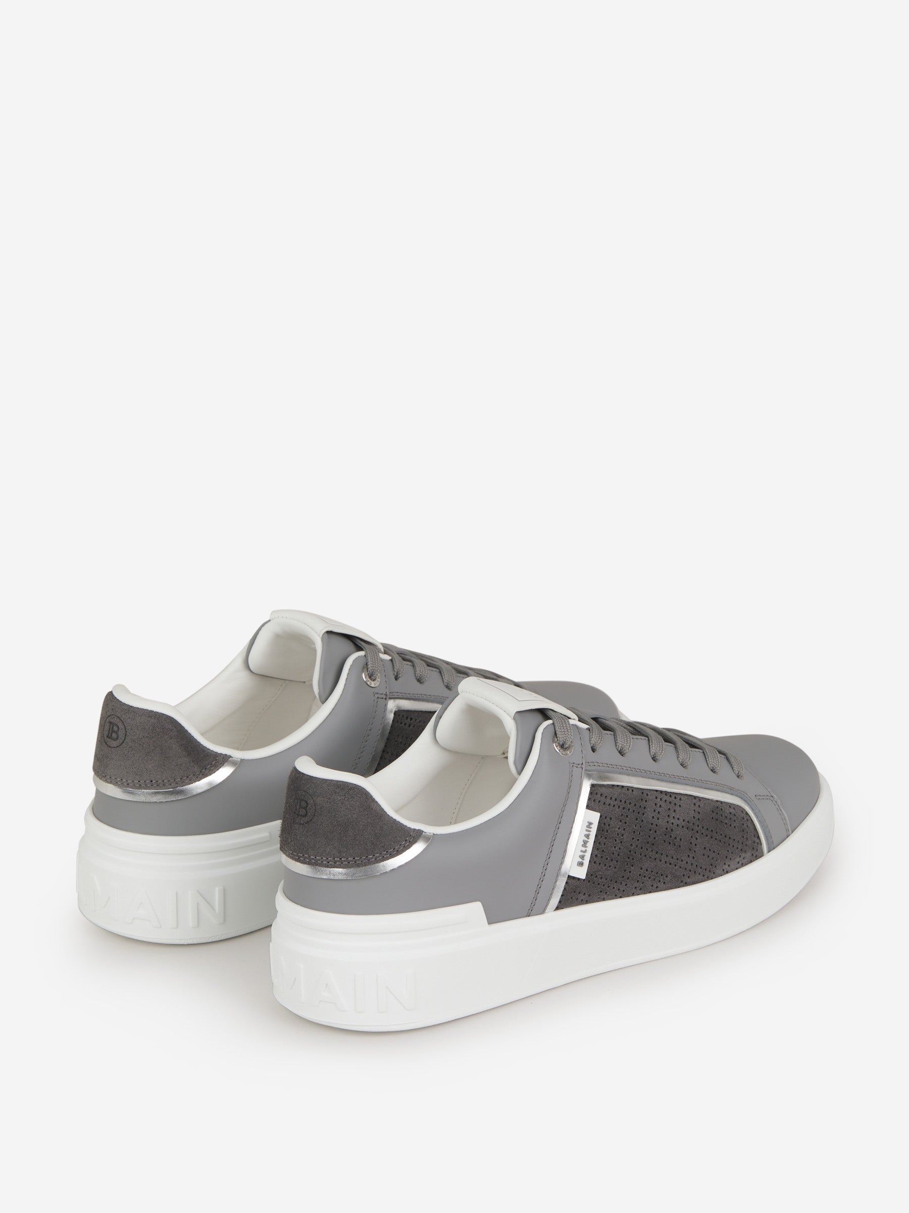 Outlet online Balmain Hombre Sneakers B-Court Monograma color Gris Piedra sku 616-002318 01 - Foto 3