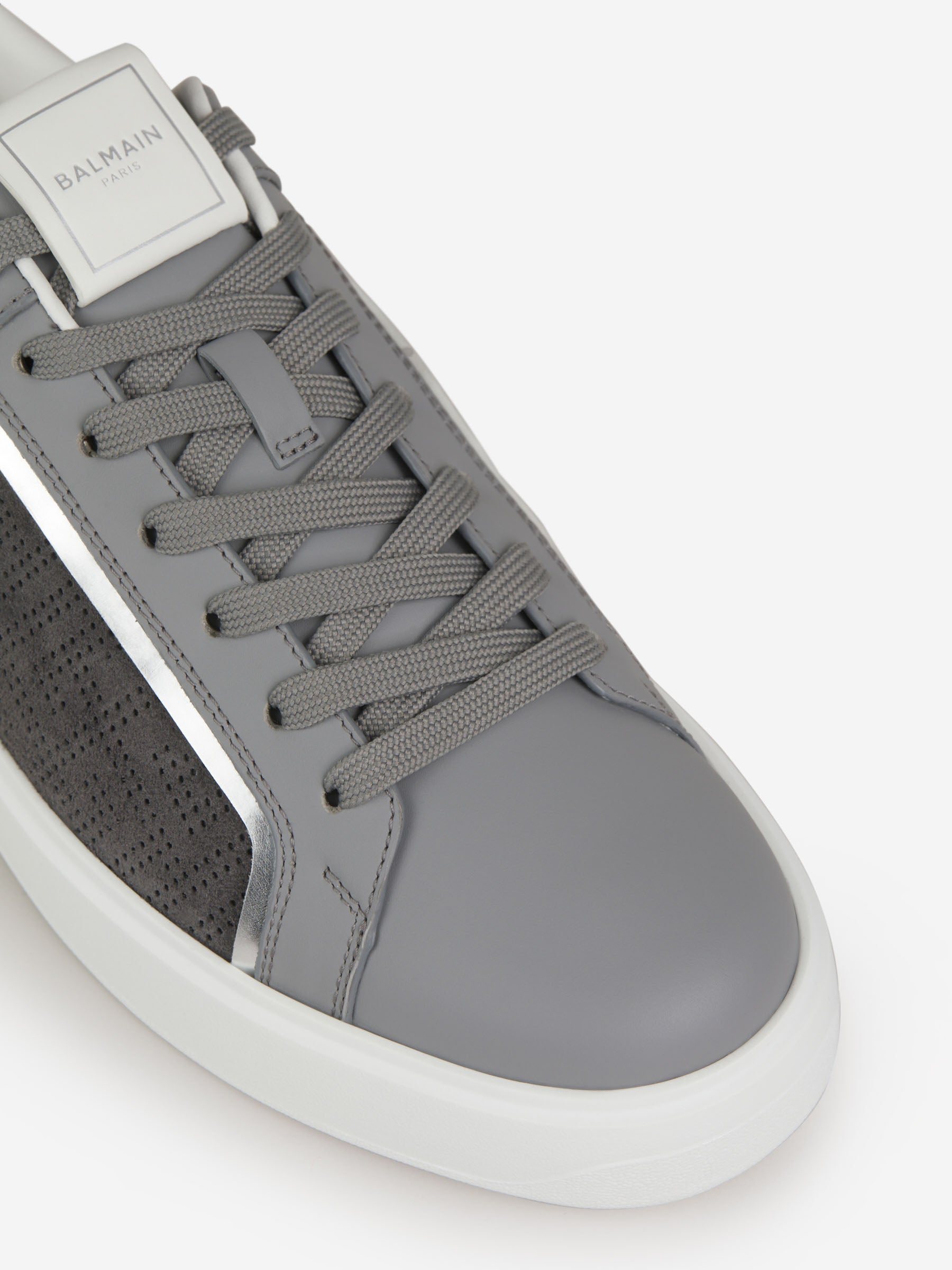 Outlet online Balmain Hombre Sneakers B-Court Monograma color Gris Piedra sku 616-002318 01 - Foto 4