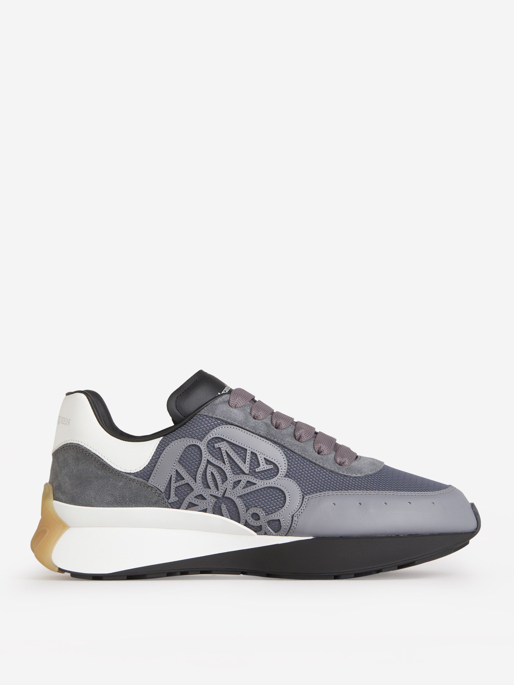 Outlet online Alexander McQueen Hombre Sneakers Sprint Runner color Gris Oscuro sku 616-002415 01 - Foto 1