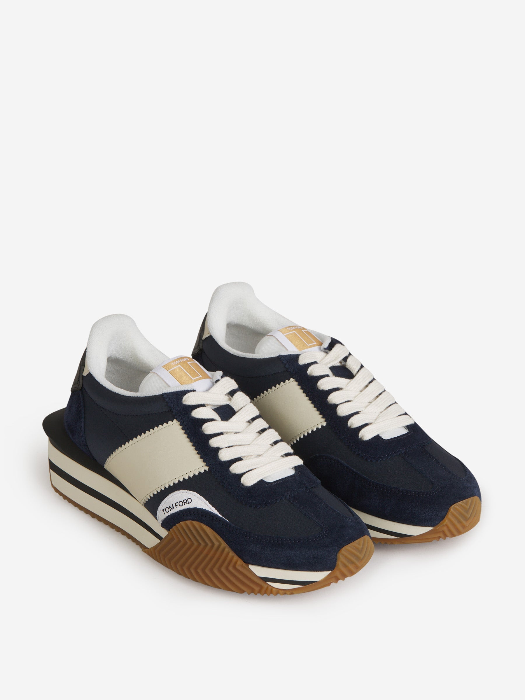 Outlet online Tom Ford Hombre Sneakers James color Azul Noche sku 616-002428 02 - Foto 2