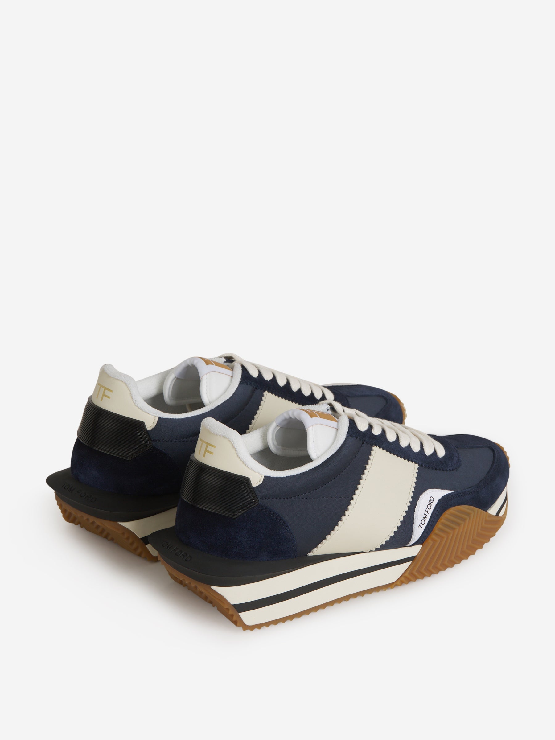 Outlet online Tom Ford Hombre Sneakers James color Azul Noche sku 616-002428 02 - Foto 3