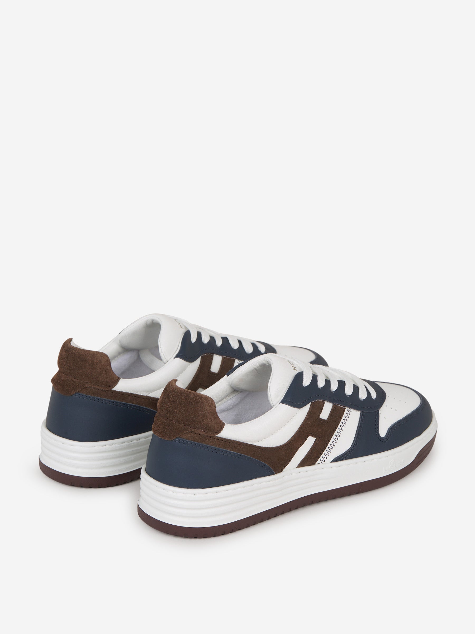 Outlet online Hogan Hombre Sneakers H630 Piel color Azul Noche sku 616-002430 01 - Foto 3