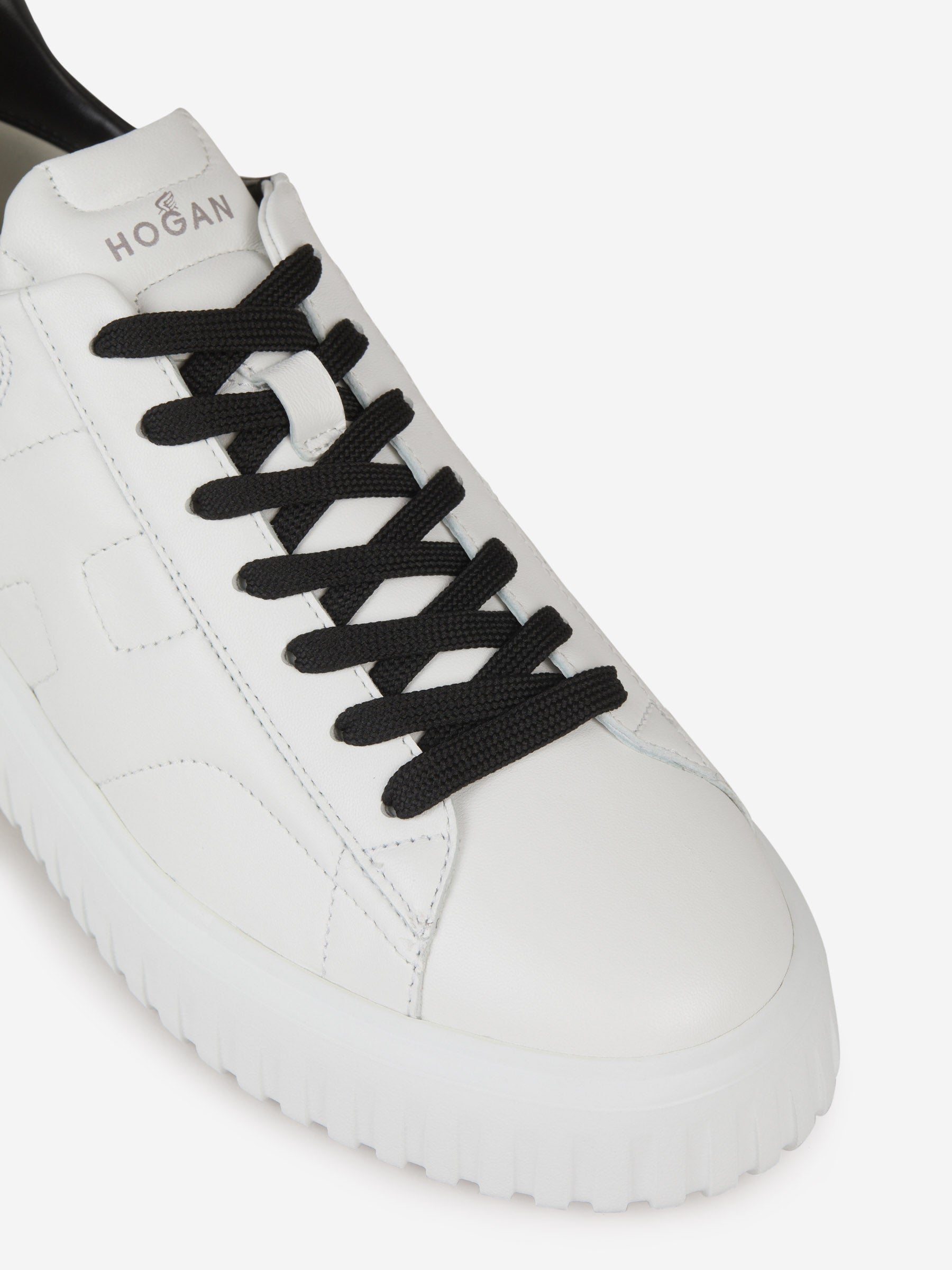 Outlet online Hogan Hombre Sneakers H-Stripes Piel color Blanco sku 616-002431 01 - Foto 5