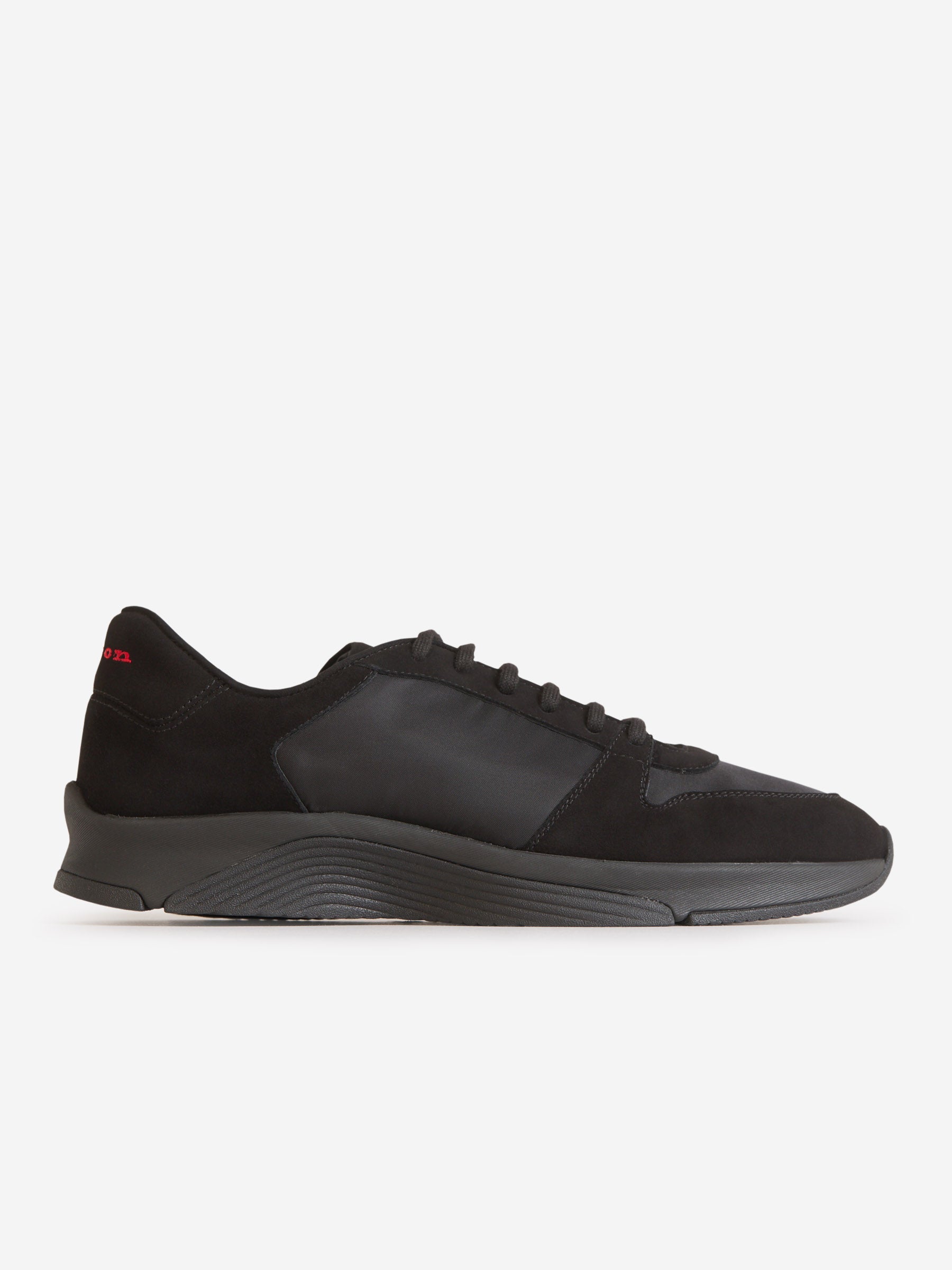 Outlet online Kiton Hombre Sneakers Paneles Piel color Negro sku 616-002464 01 - Foto 1