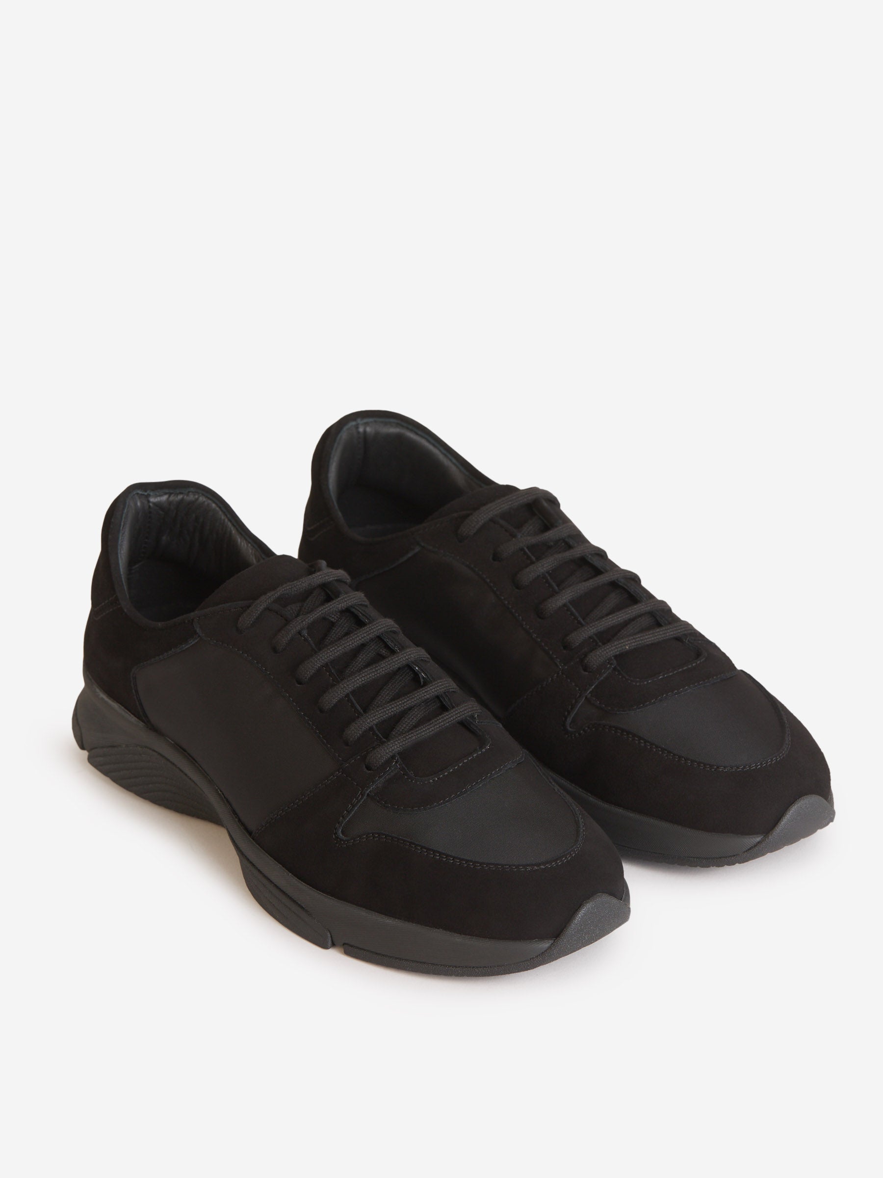 Outlet online Kiton Hombre Sneakers Paneles Piel color Negro sku 616-002464 01 - Foto 2