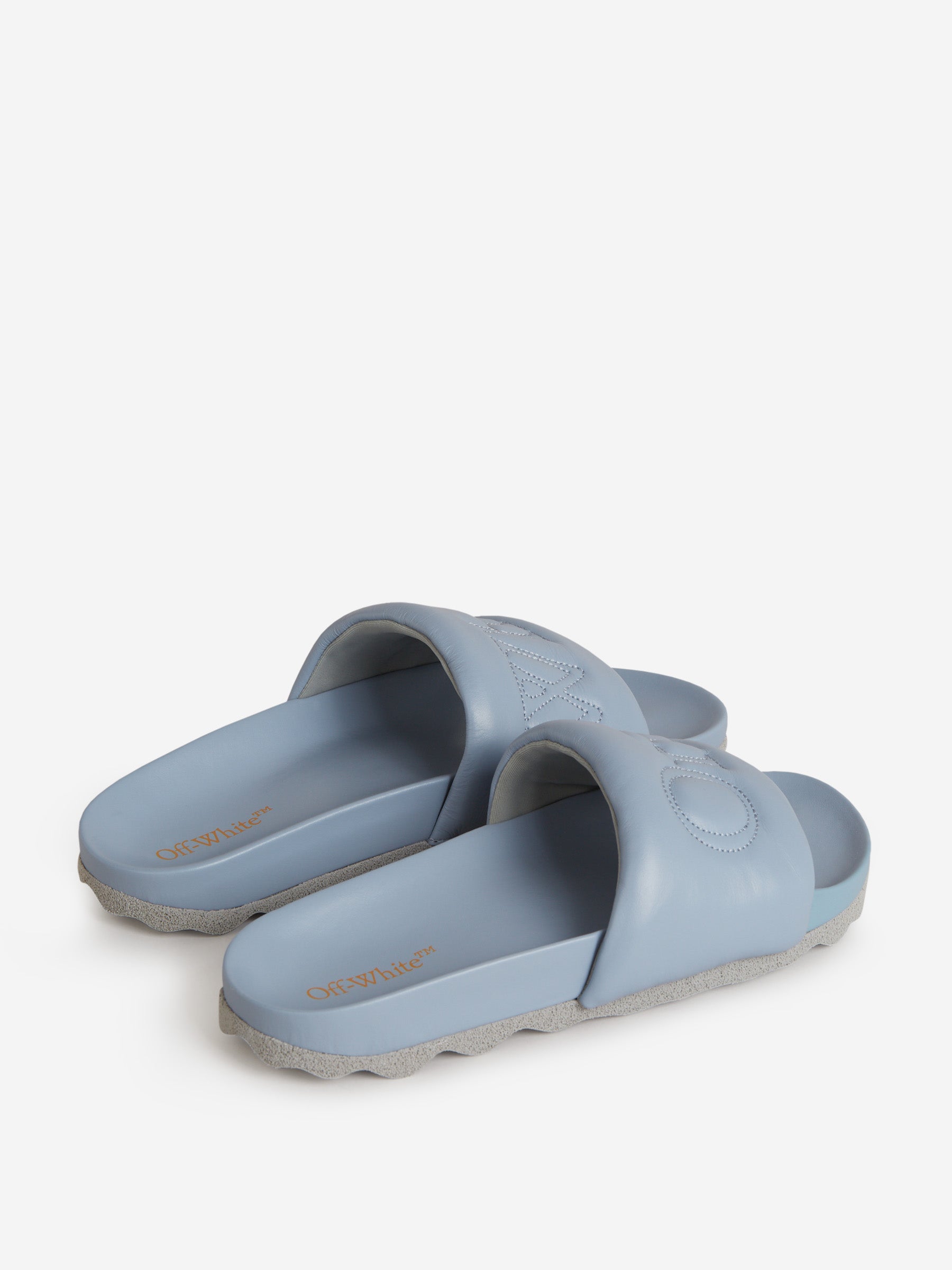 Outlet online Off-White Hombre Sandalias Logo Piel color Negro sku 617-000048 02 - Foto 7