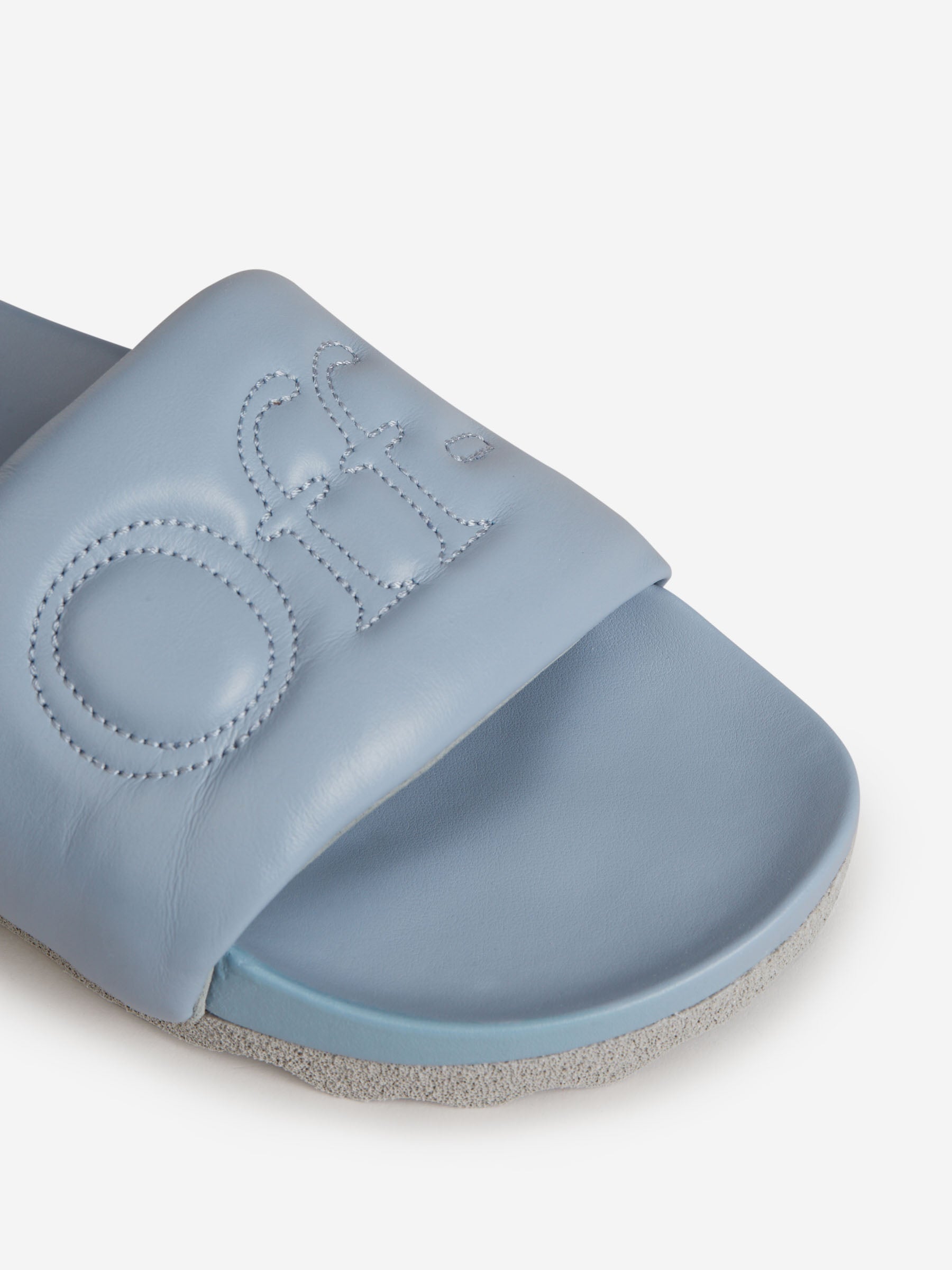 Outlet online Off-White Hombre Sandalias Logo Piel color Negro sku 617-000048 02 - Foto 8