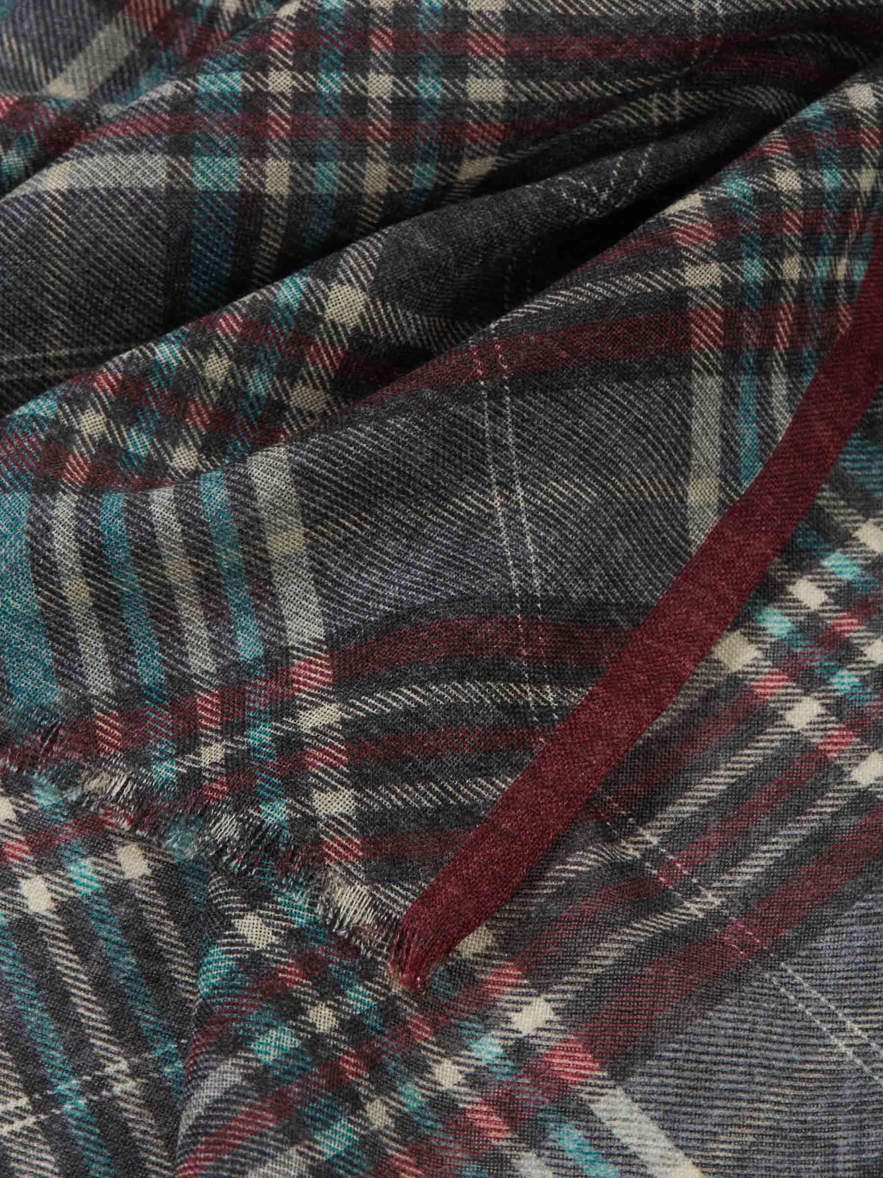 Santa Eulalia Bufanda Motivo Cuadros color Marrón sku 630-001184 02 - Foto 5