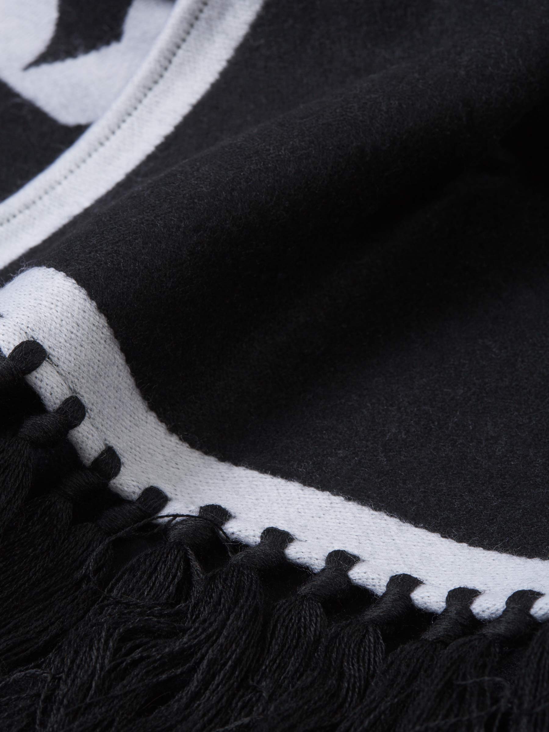 Palm Angels Bufanda Reversible Lana color Negro sku 630-001190 01 - Foto 3