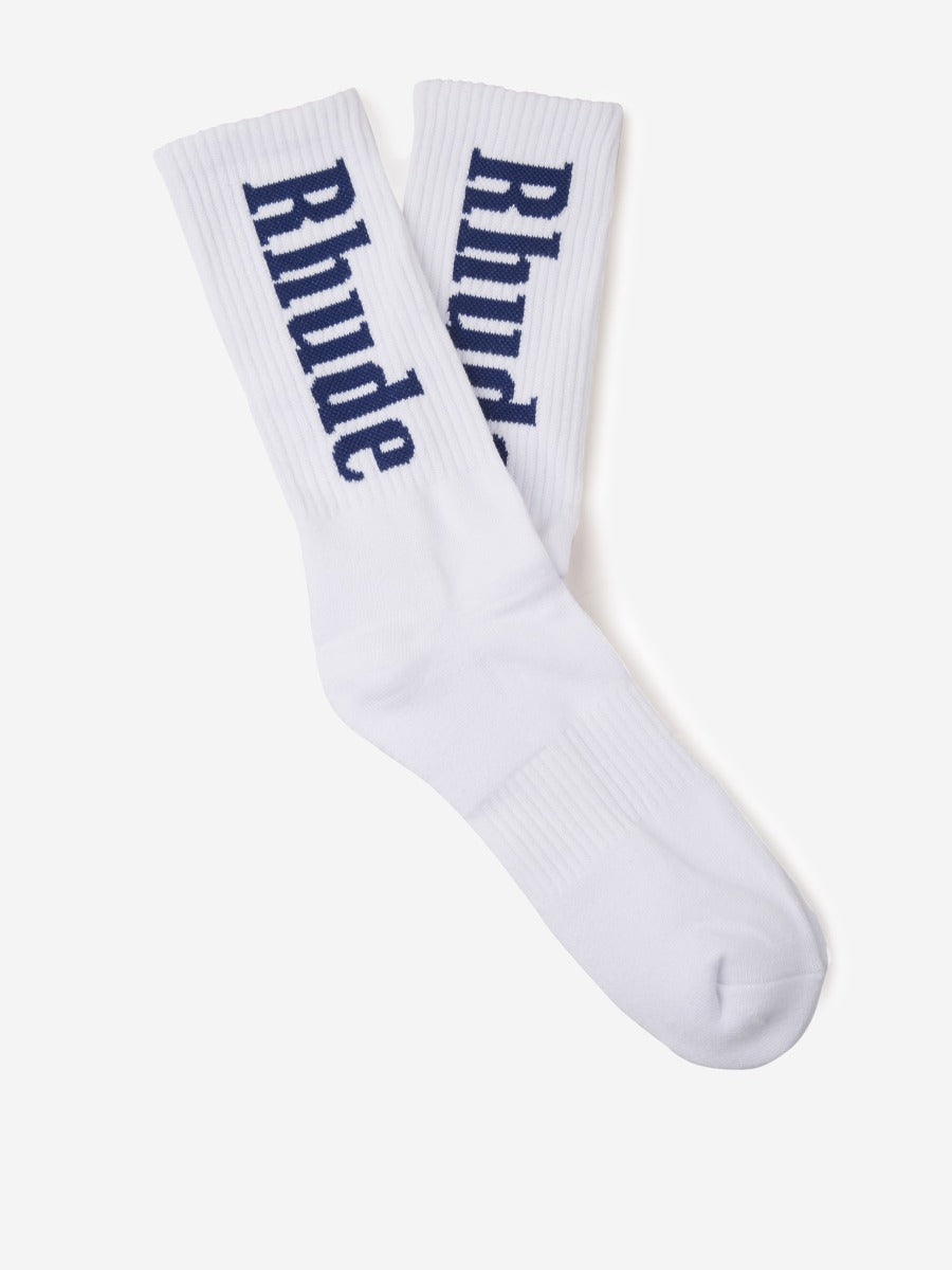 Rhude Calcetines Logo Algodón color Blanco sku 642-000400 01 - Foto 2