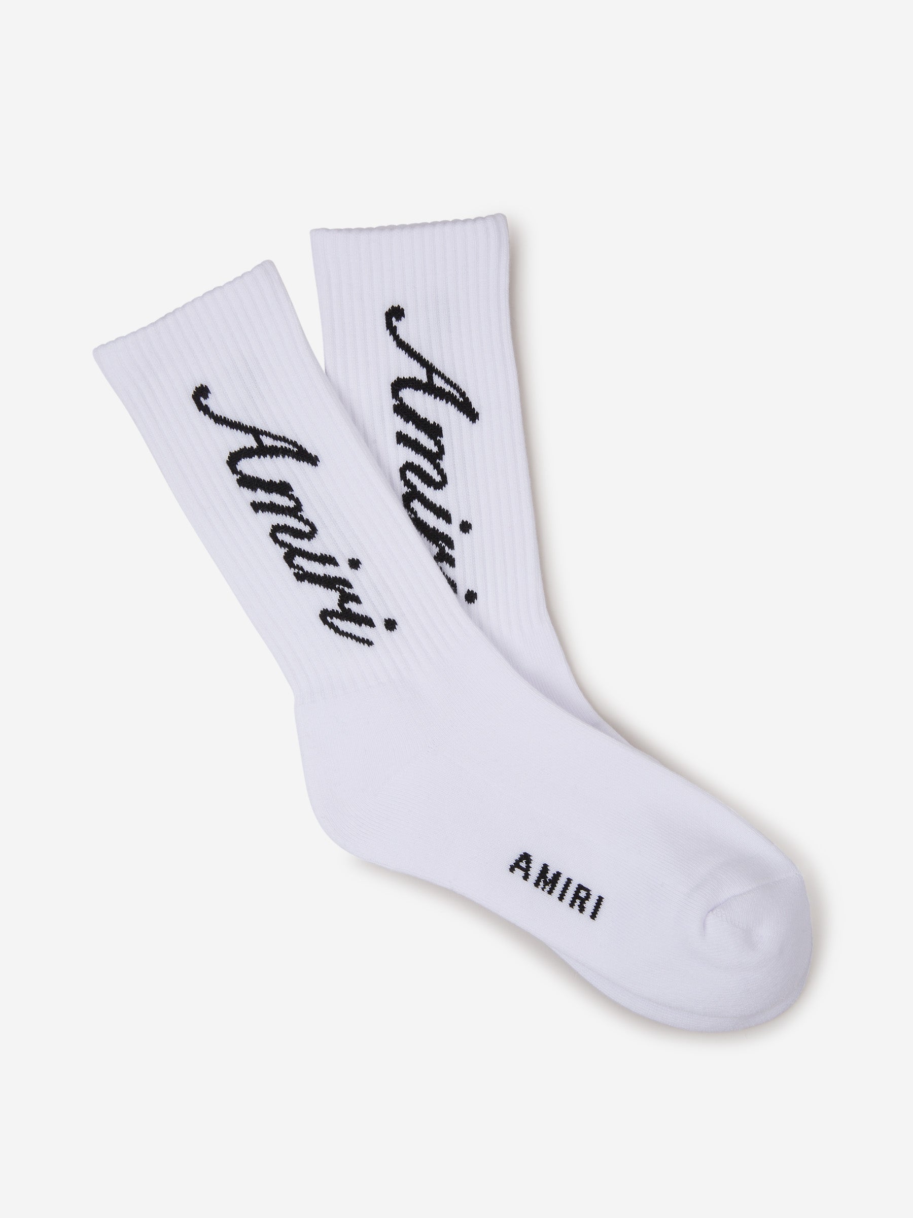 Amiri Calcetines Jacquard Logo color Blanco sku 642-000450 02 - Foto 1