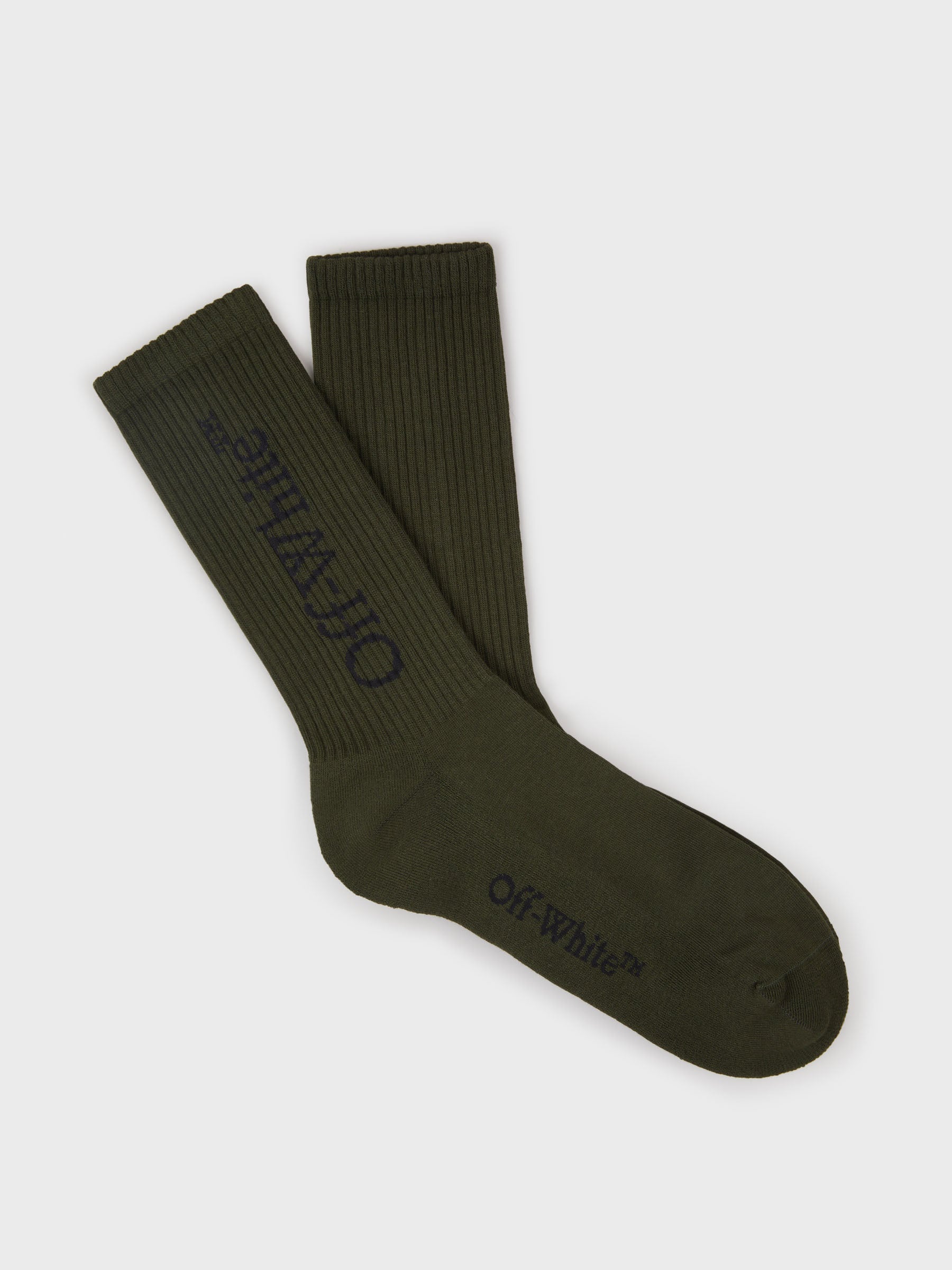 Off-White Calcetines Jacquard Logo color Gris Oscuro sku 642-000452 02 - Foto 1