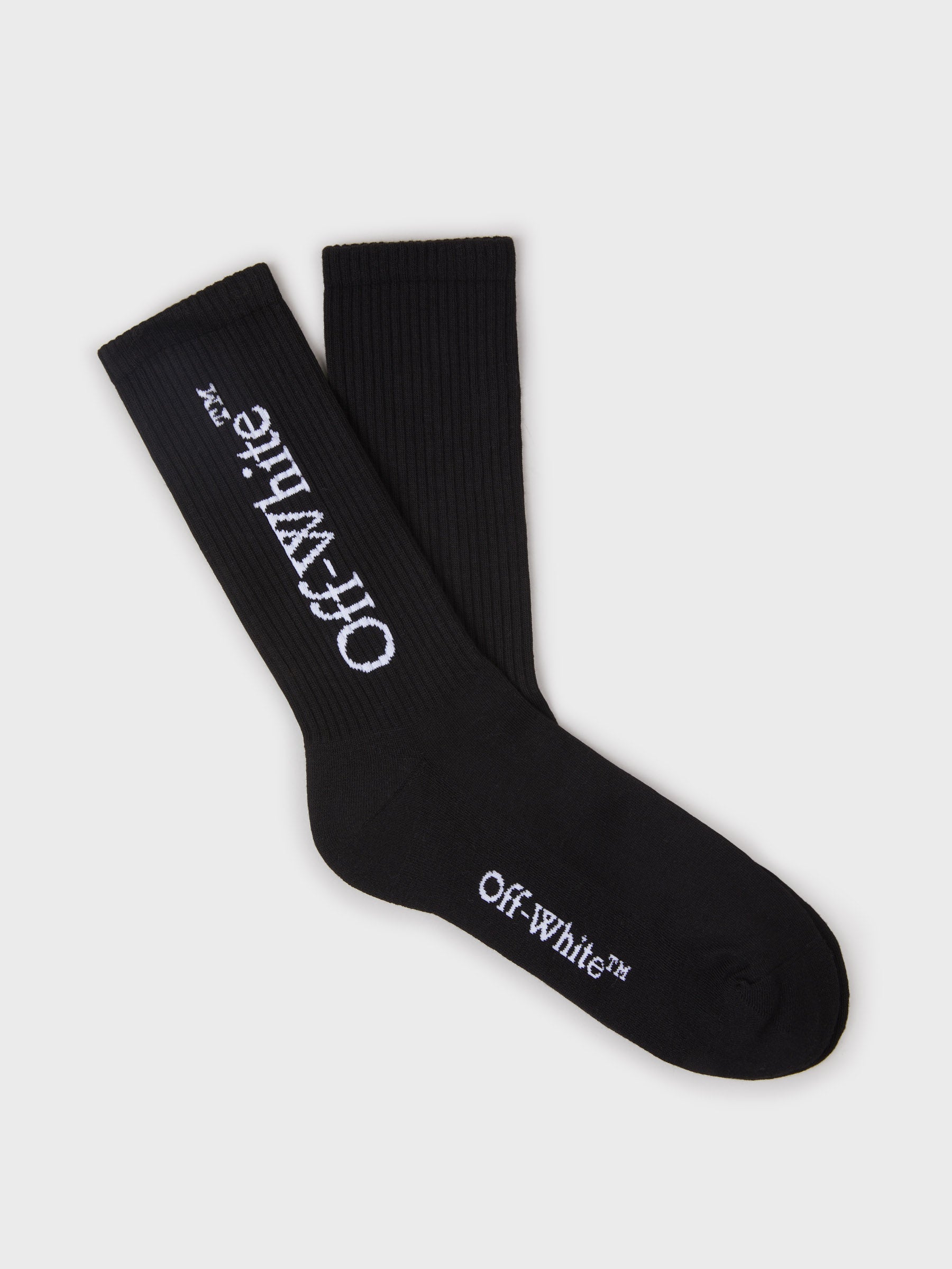 Off-White Calcetines Jacquard Logo color Negro sku 642-000452 03 - Foto 1