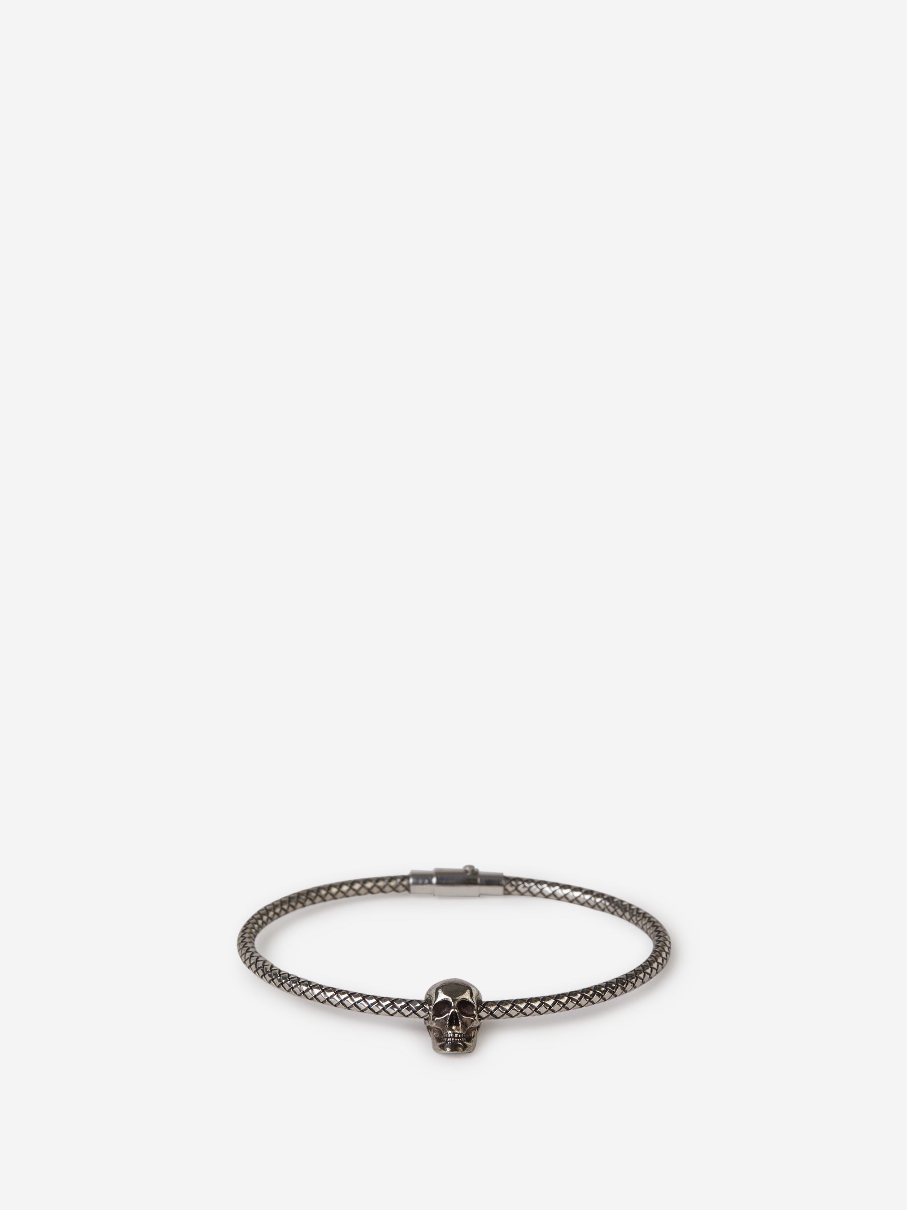 Outlet online Alexander McQueen Hombre Skull Cordón Pulsera color Negro sku 682-000469 01 - Foto 1