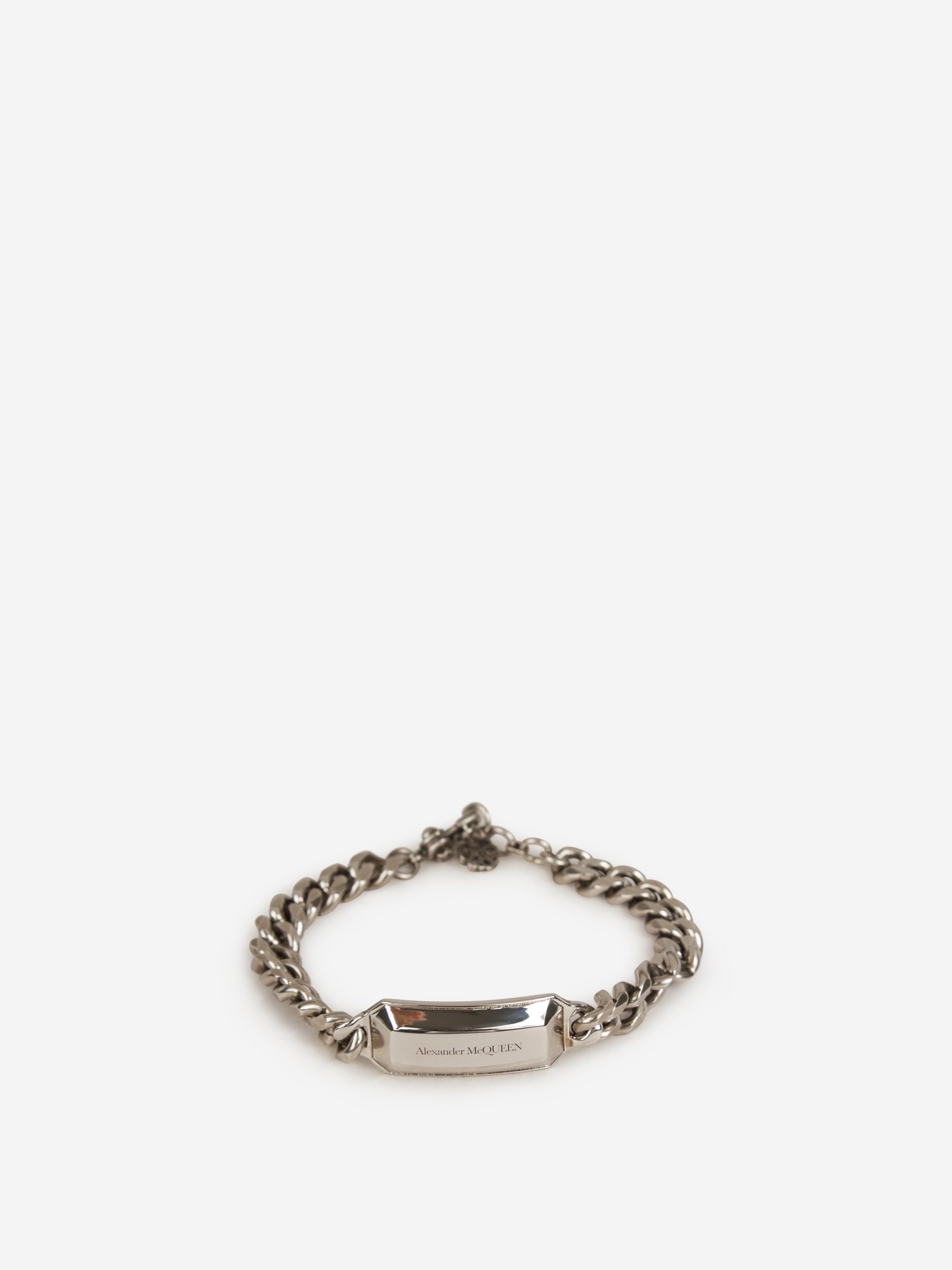 Outlet online Alexander McQueen Hombre Pulsera The Chain Medallion color Plateado sku 682-000530 01 - Foto 1