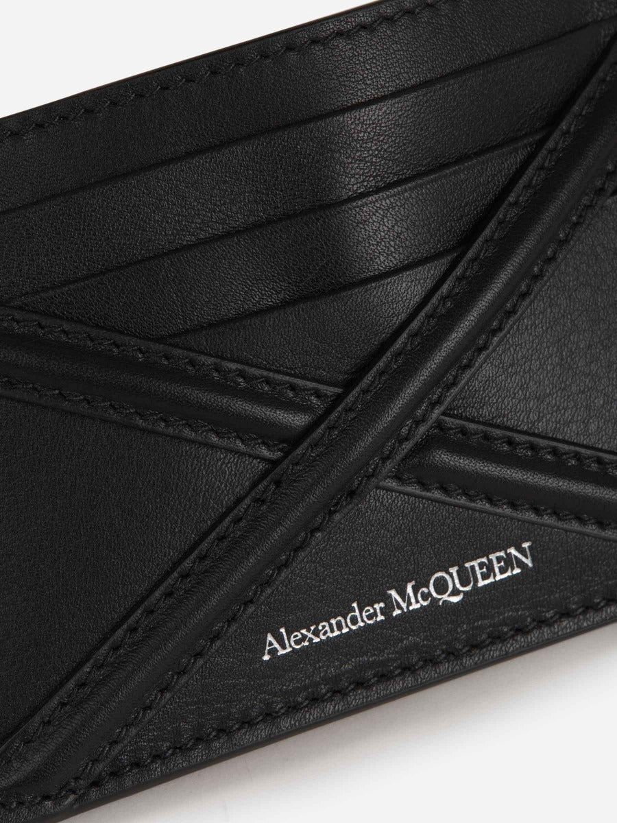 Outlet online Alexander McQueen Hombre Tarjetero Detalle Ribetes color Negro sku 691-001192 01 - Foto 2