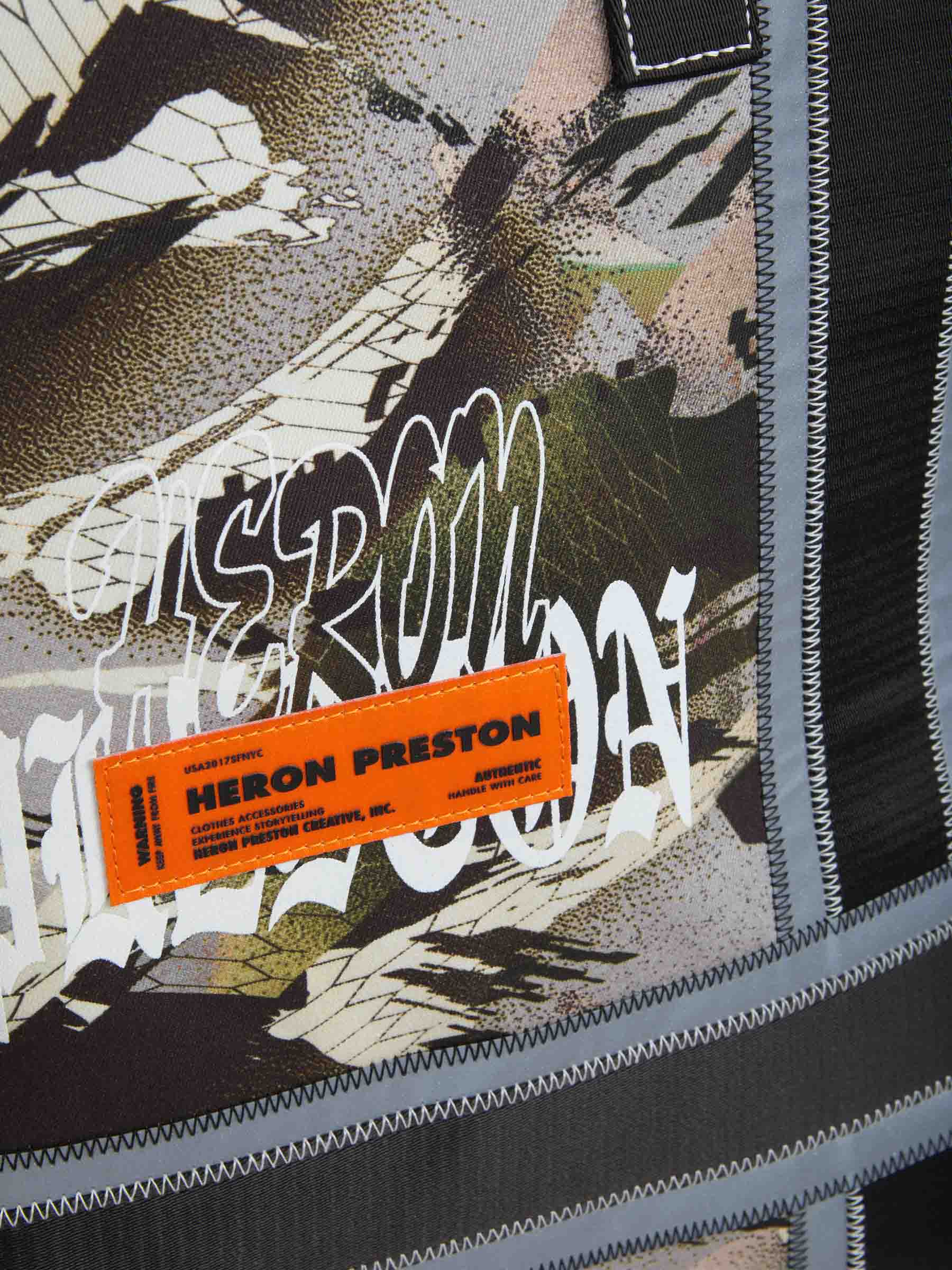 Heron Preston Bolso Shopper Camo color Verde Militar sku 692-001343 01 - Foto 6