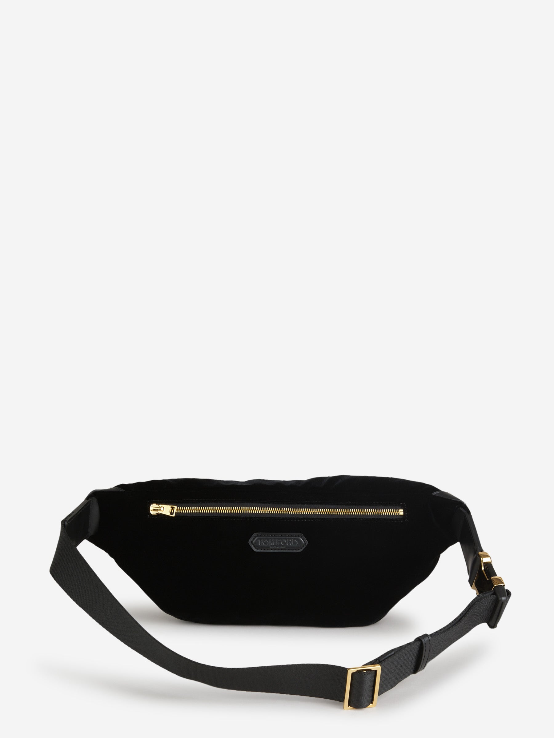 Outlet online Tom Ford Hombre Riñonera Terciopelo Contraste color Negro sku 692-001437 01 - Foto 3