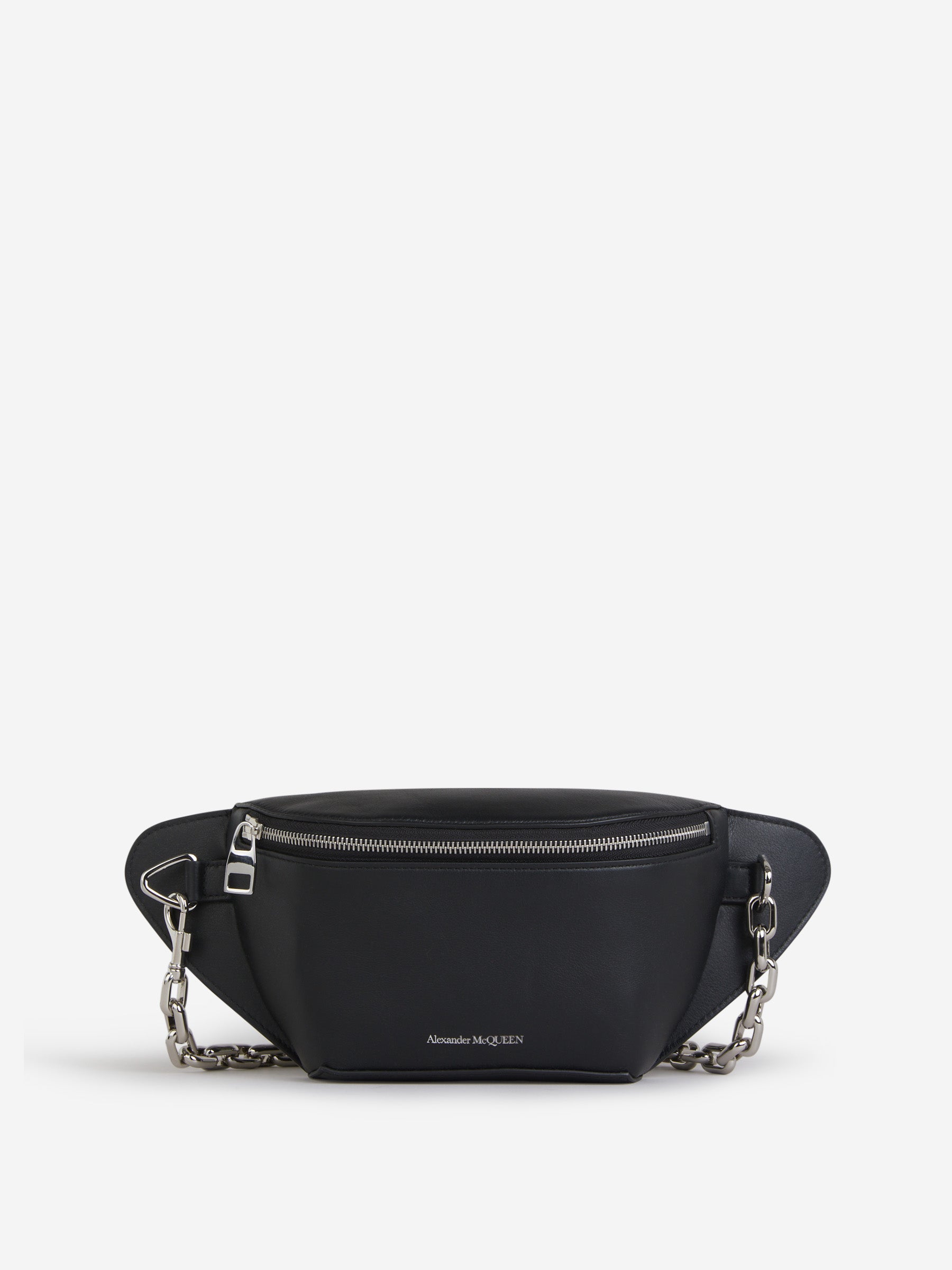 Outlet online Alexander McQueen Hombre Riñonera Biker Logo color Negro sku 692-001645 01 - Foto 1