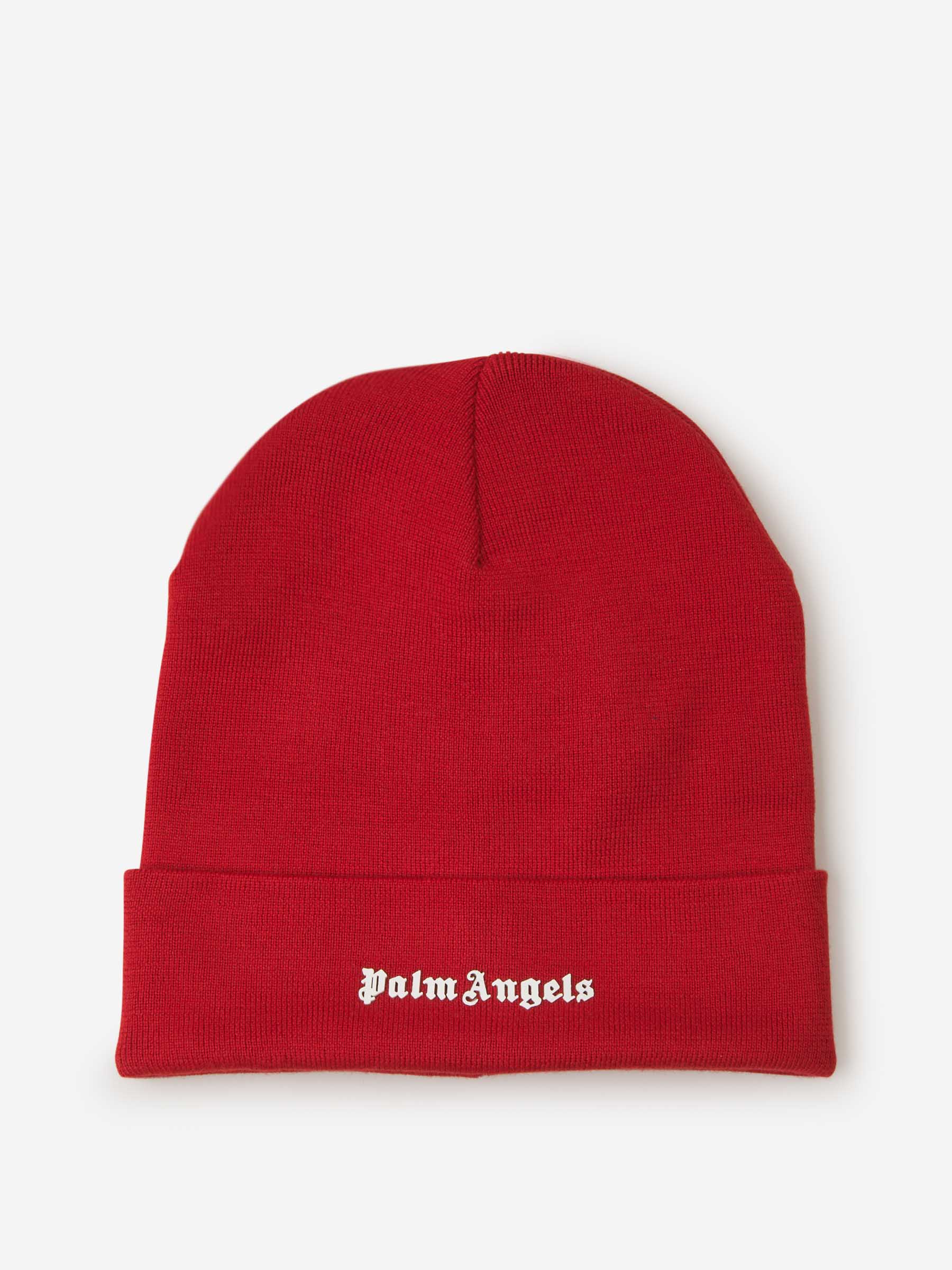 Palm Angels Gorro Punto Lana color Rojo sku 695-001034 02 - Foto 4