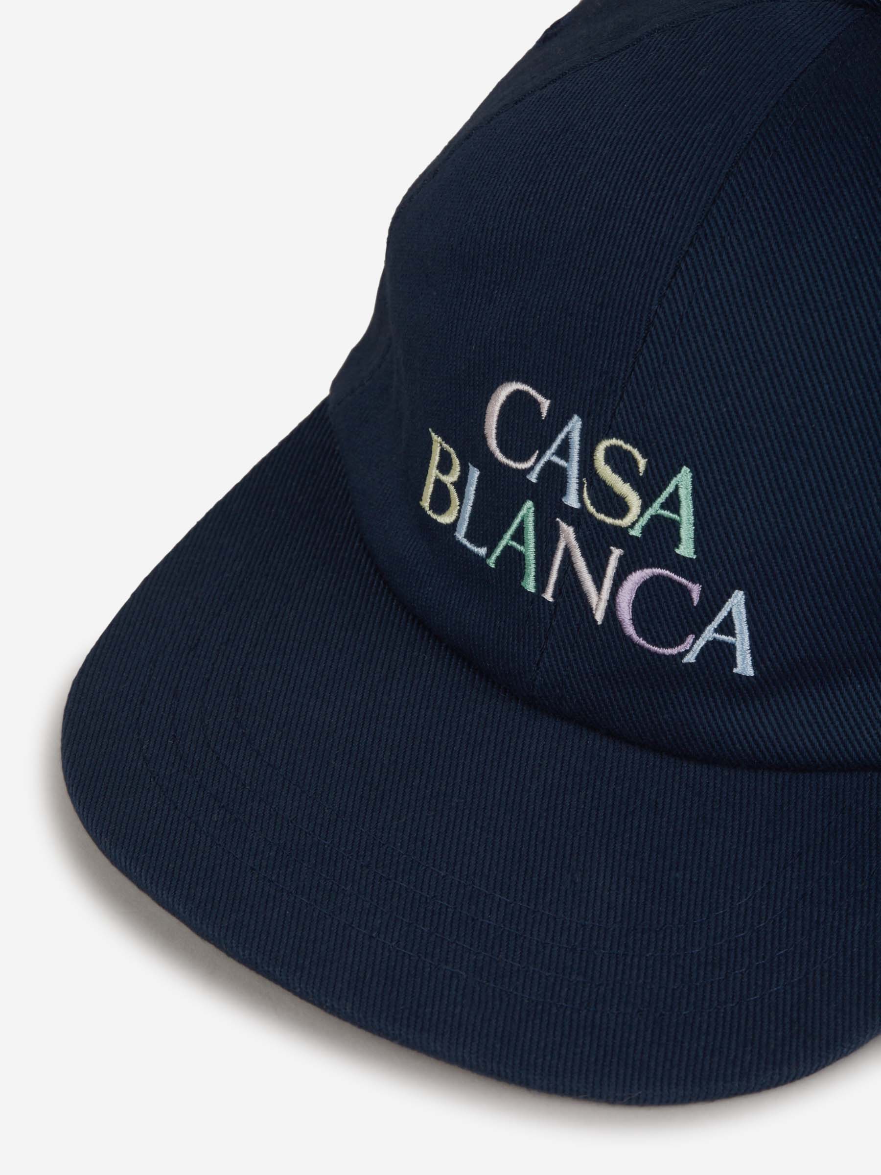 Casablanca Gorra Logo Algodón color Azul Marino sku 695-001070 01 - Foto 4