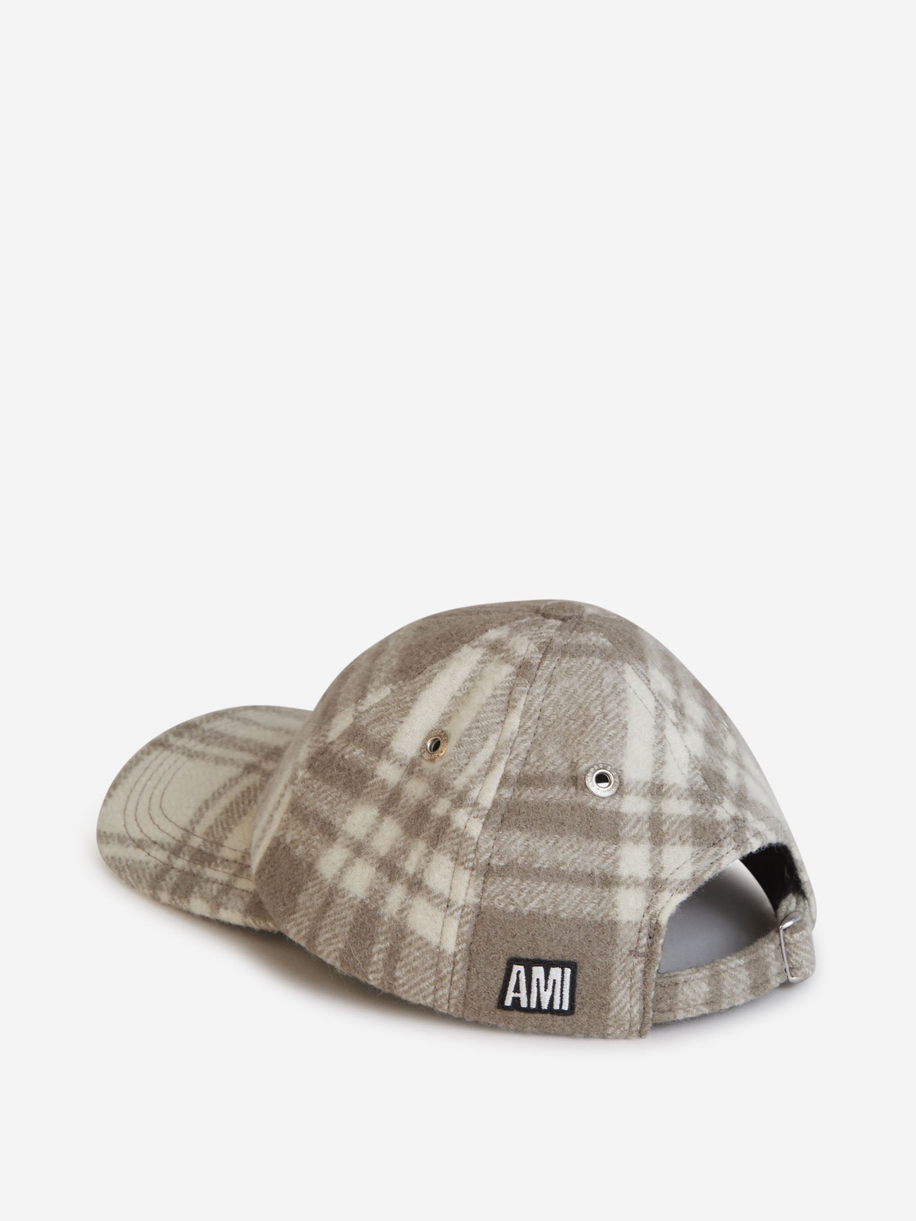 Ami Paris Gorra Lana Cuadros color Topo sku 695-001281 01 - Foto 4