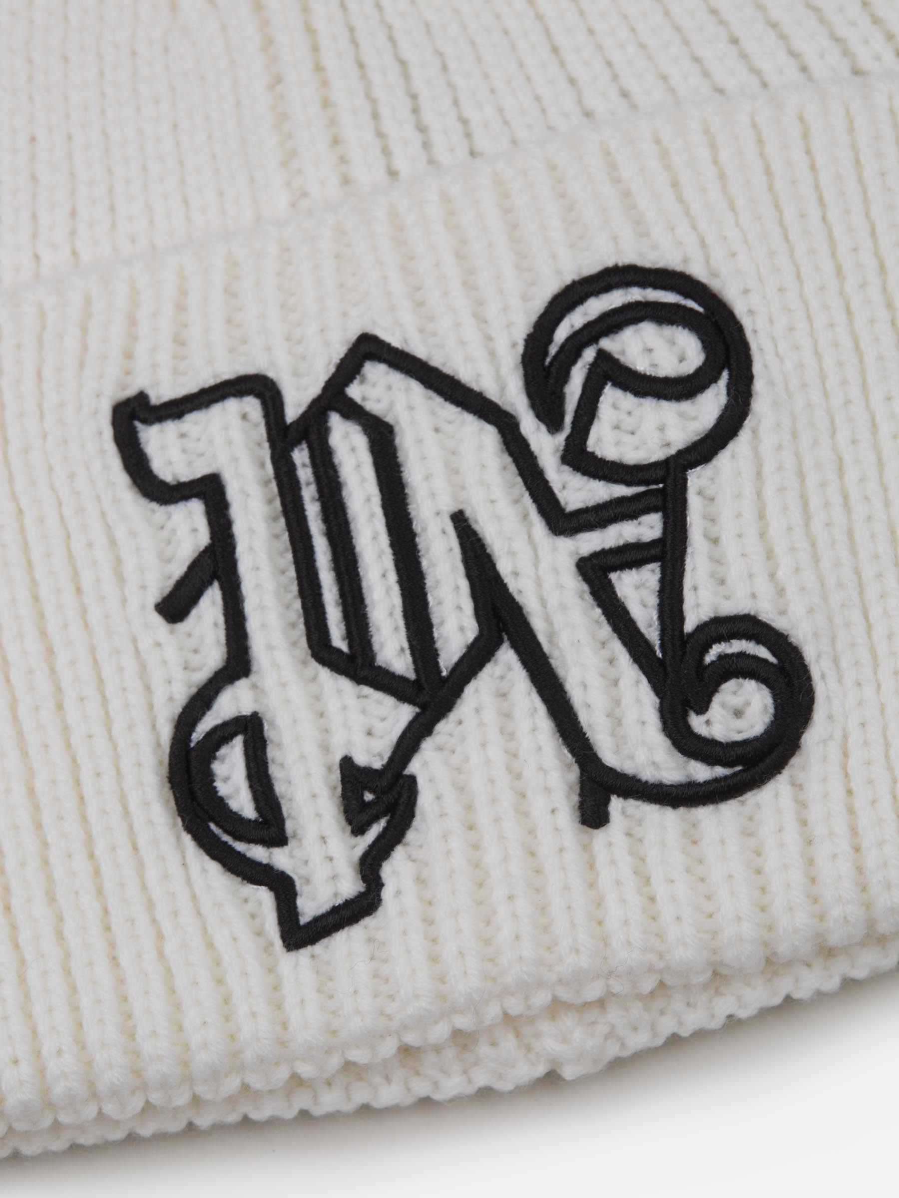 Palm Angels Gorro Logo Bordado color Blanco sku 695-001297 01 - Foto 3