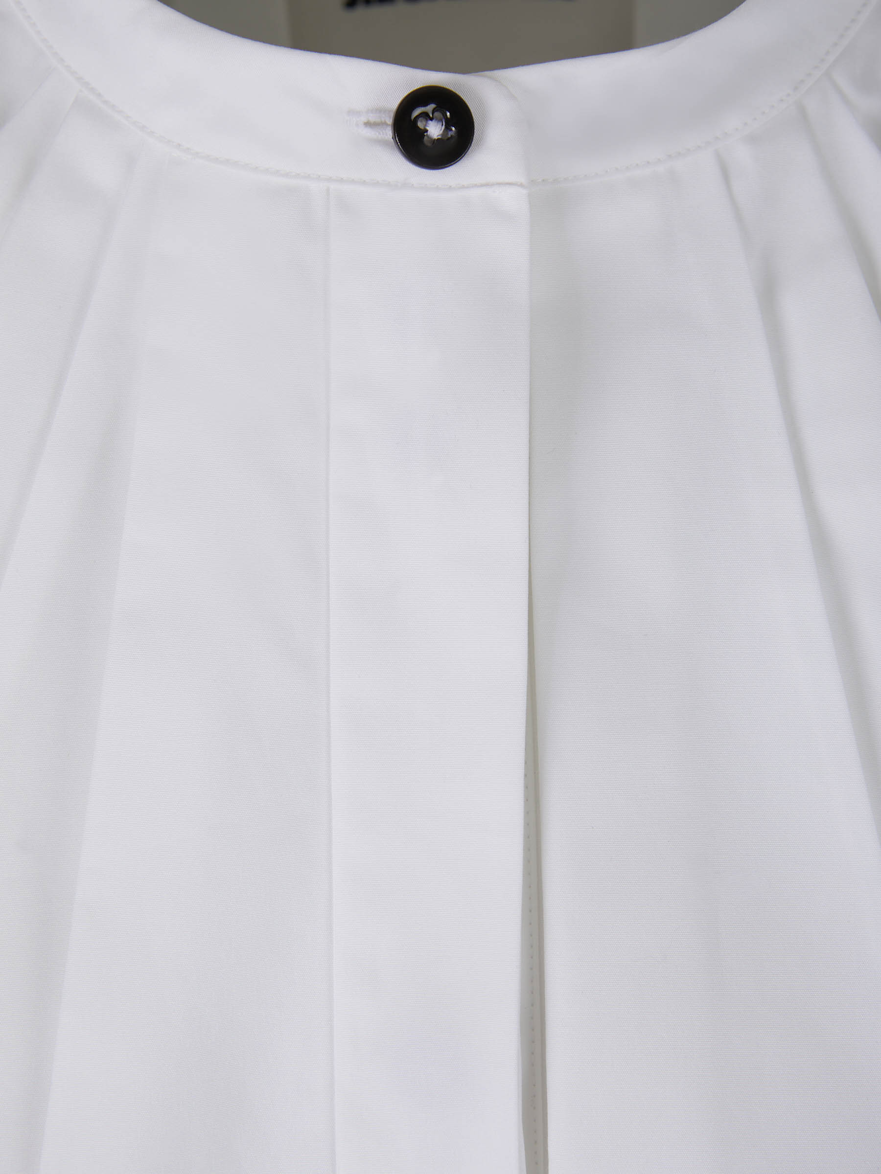 Jil Sander Camisa Plisada Popelina color Blanco sku 701-001737 01 - Foto 3