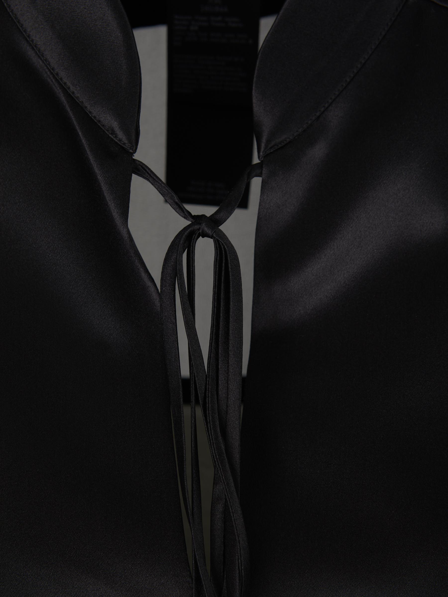 Max Mara Blusa Transparente Seda color Negro sku 701-001779 01 - Foto 3