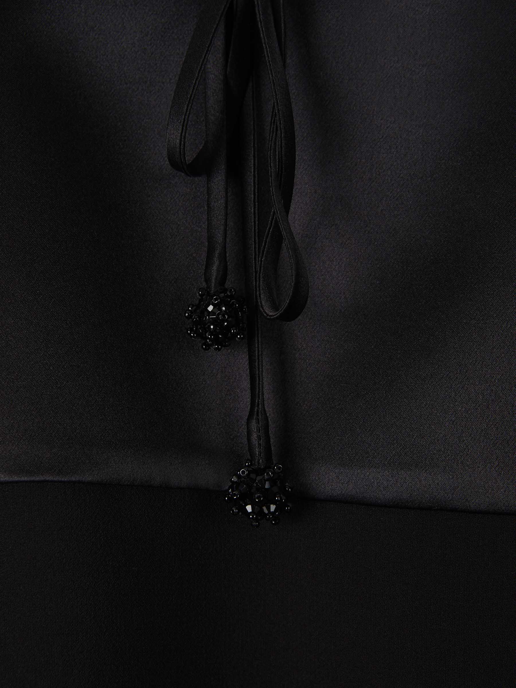 Max Mara Blusa Transparente Seda color Negro sku 701-001779 01 - Foto 4