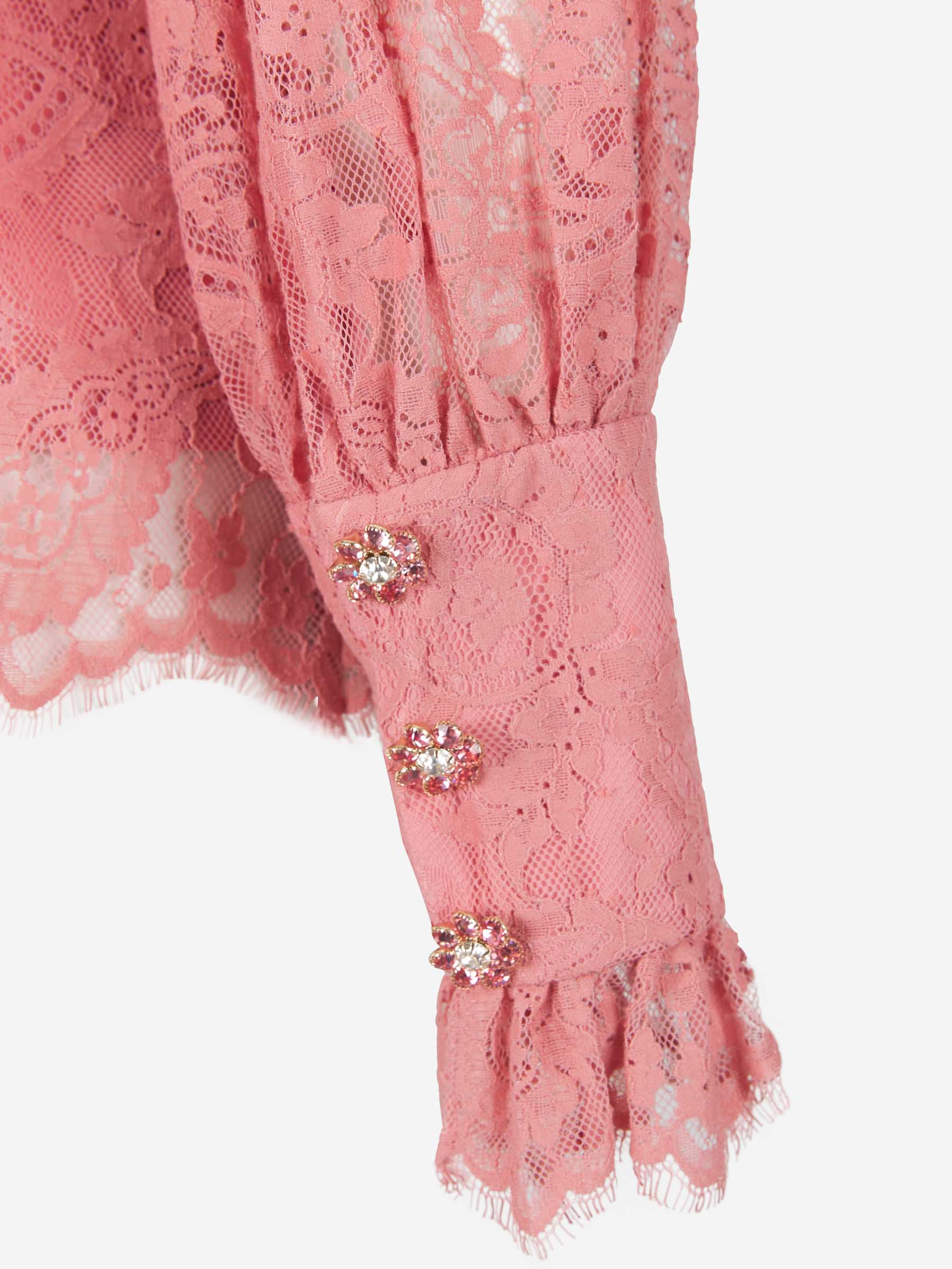 Zimmermann Blusa Kaleidoscope Encaje color Rosa Envejecido sku 701-001784 00 - Foto 4