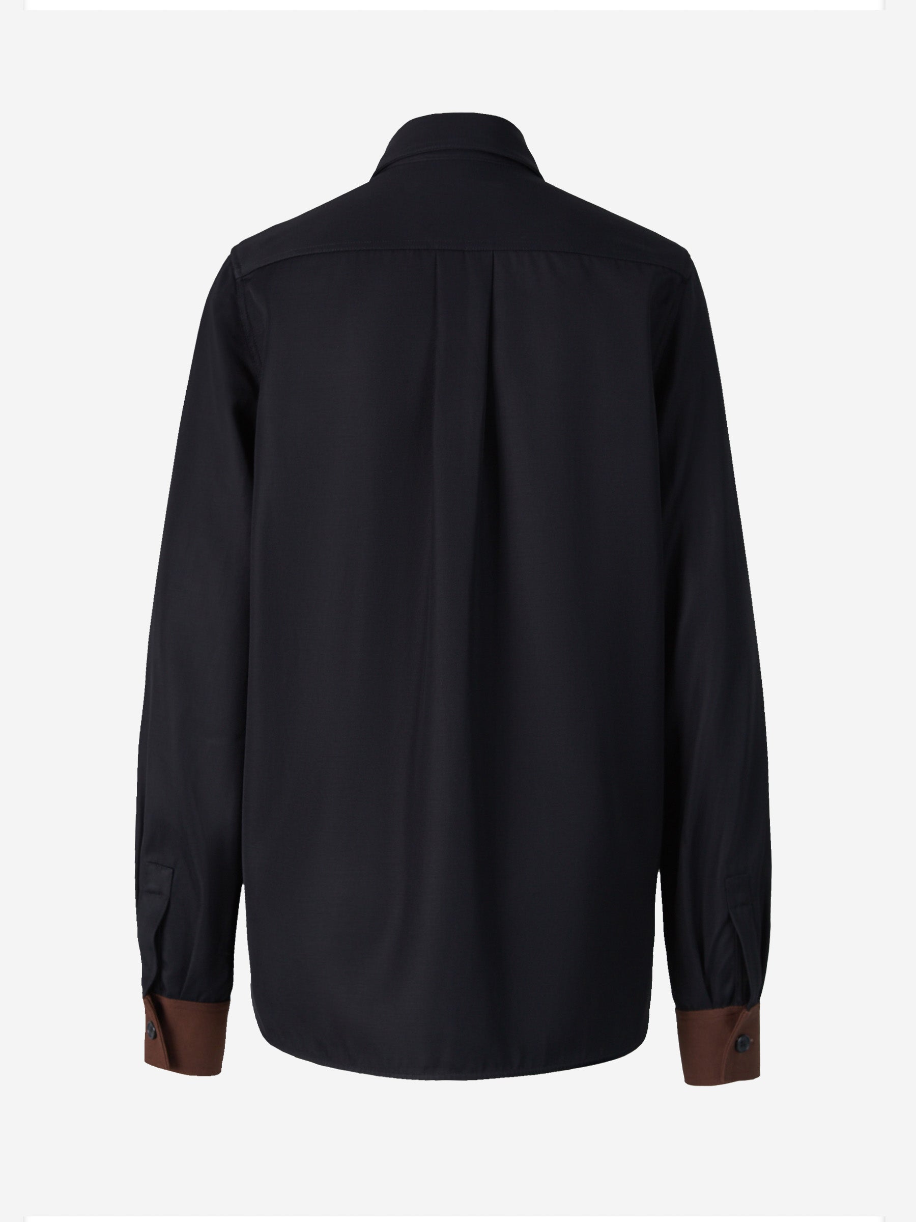 Plan C Camisa Oversize Detalle Bolsillos color Negro sku 701-001797 00 - Foto 2