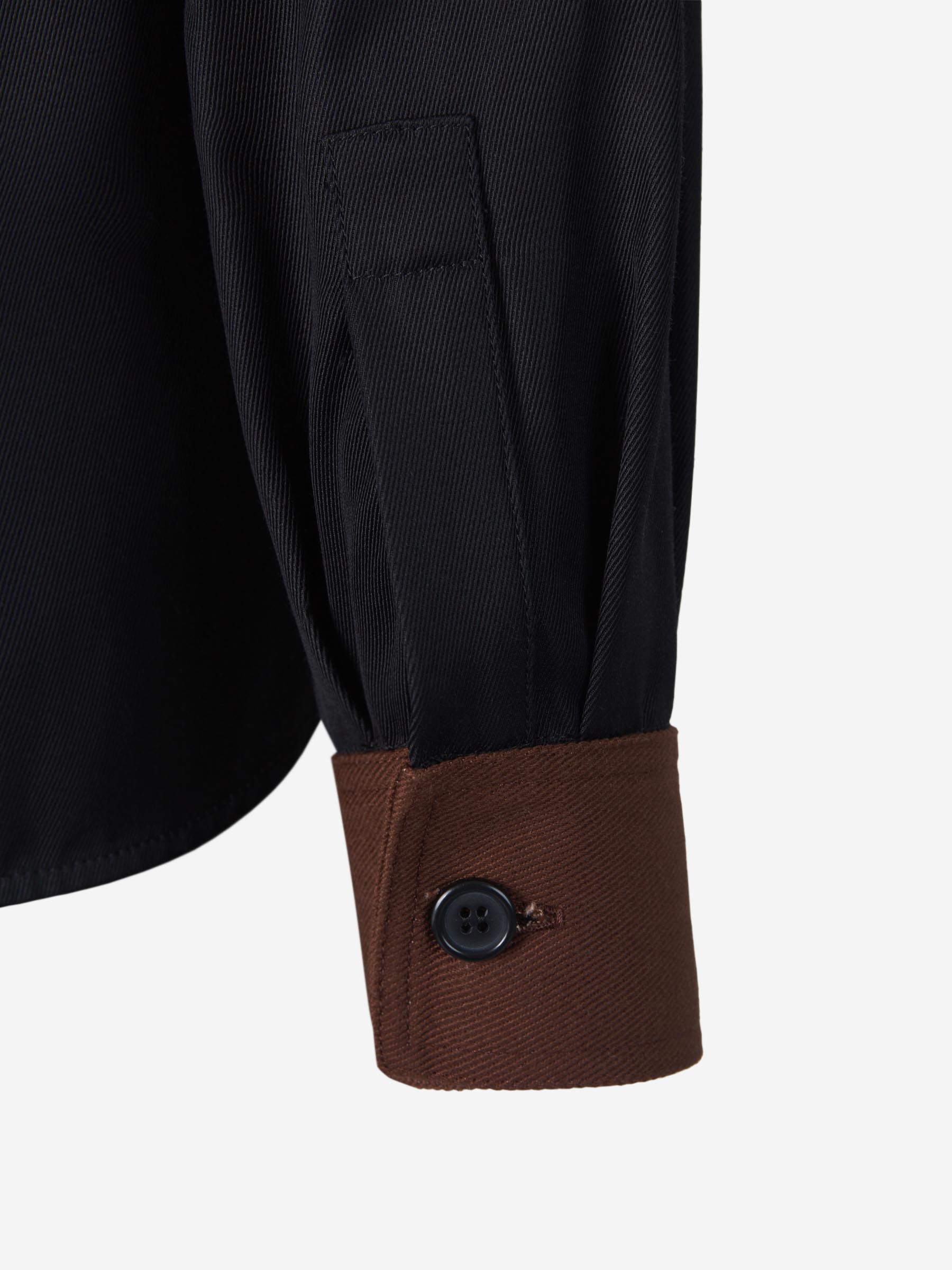 Plan C Camisa Oversize Detalle Bolsillos color Negro sku 701-001797 00 - Foto 5