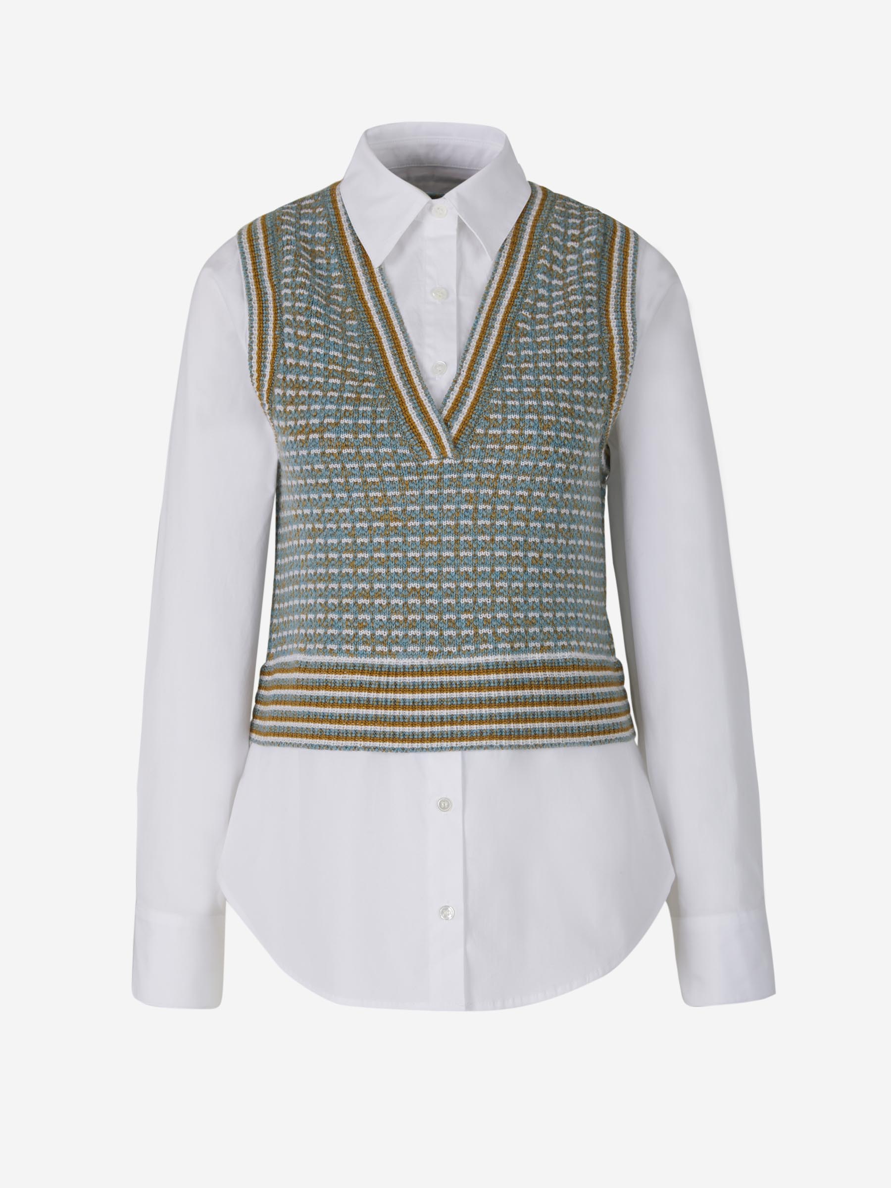 Veronica Beard Camisa Chaleco Punto color Multicolor sku 701-001799 01 - Foto 1