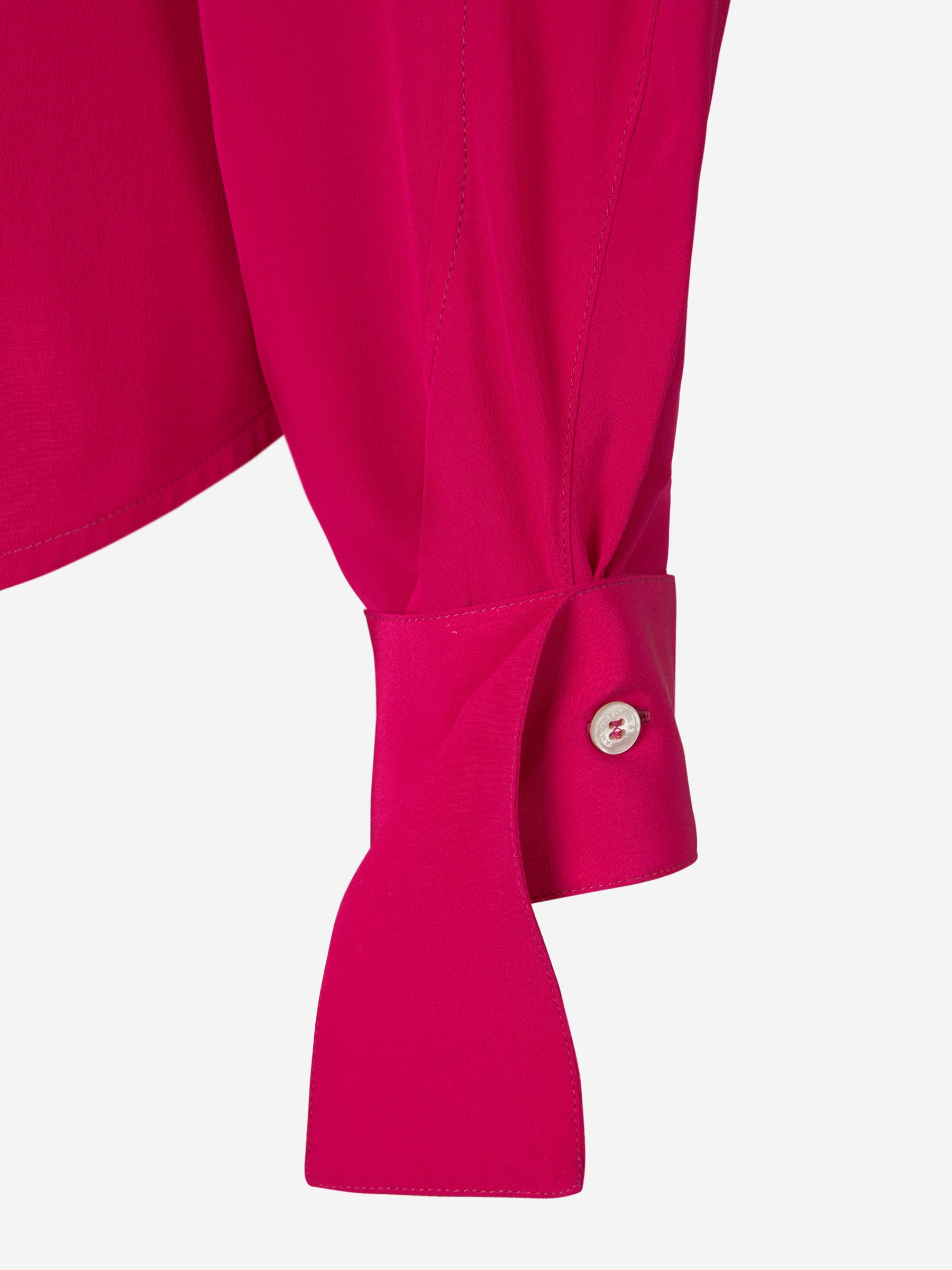 Victoria Beckham Blusa Volantes Seda color Fucsia sku 701-001826 00 - Foto 4