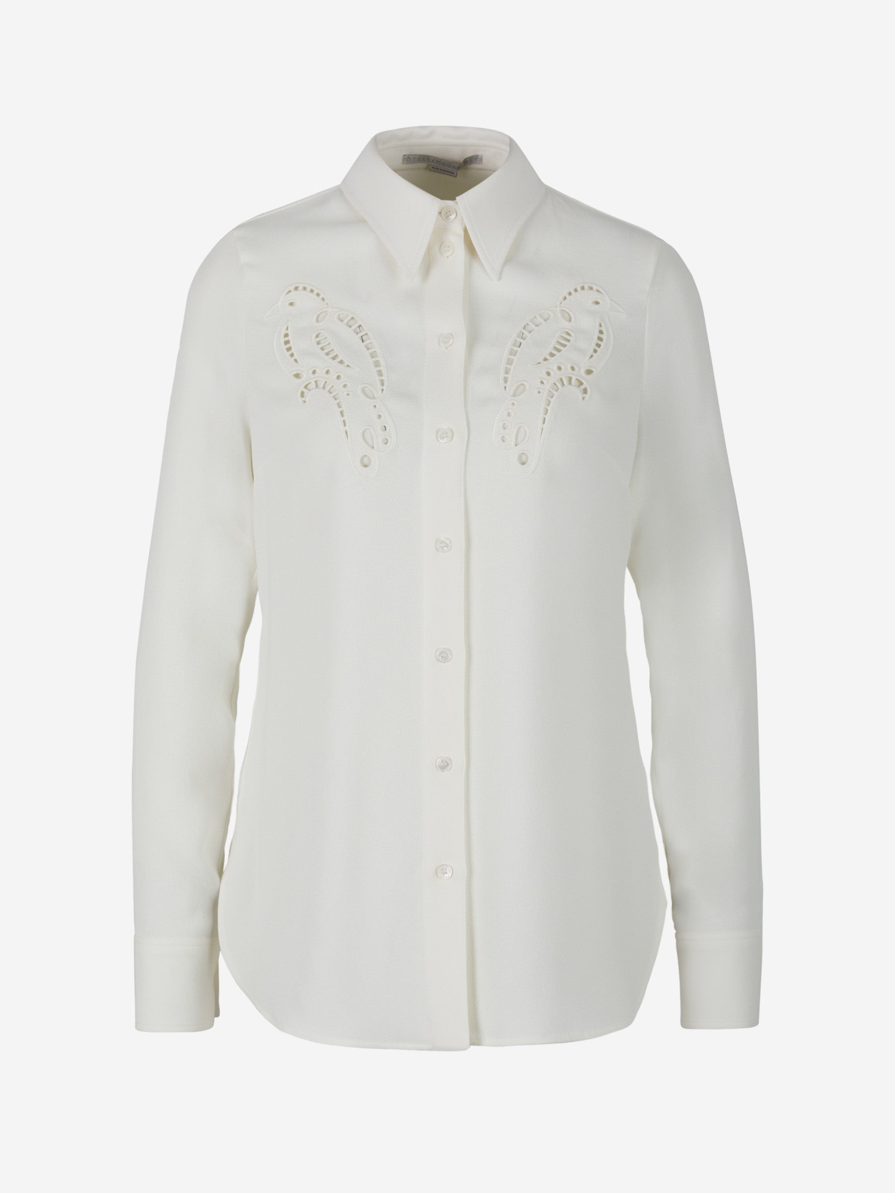 Stella McCartney Camisa Crepé Pétalos color Crema sku 701-001847 01 - Foto 1