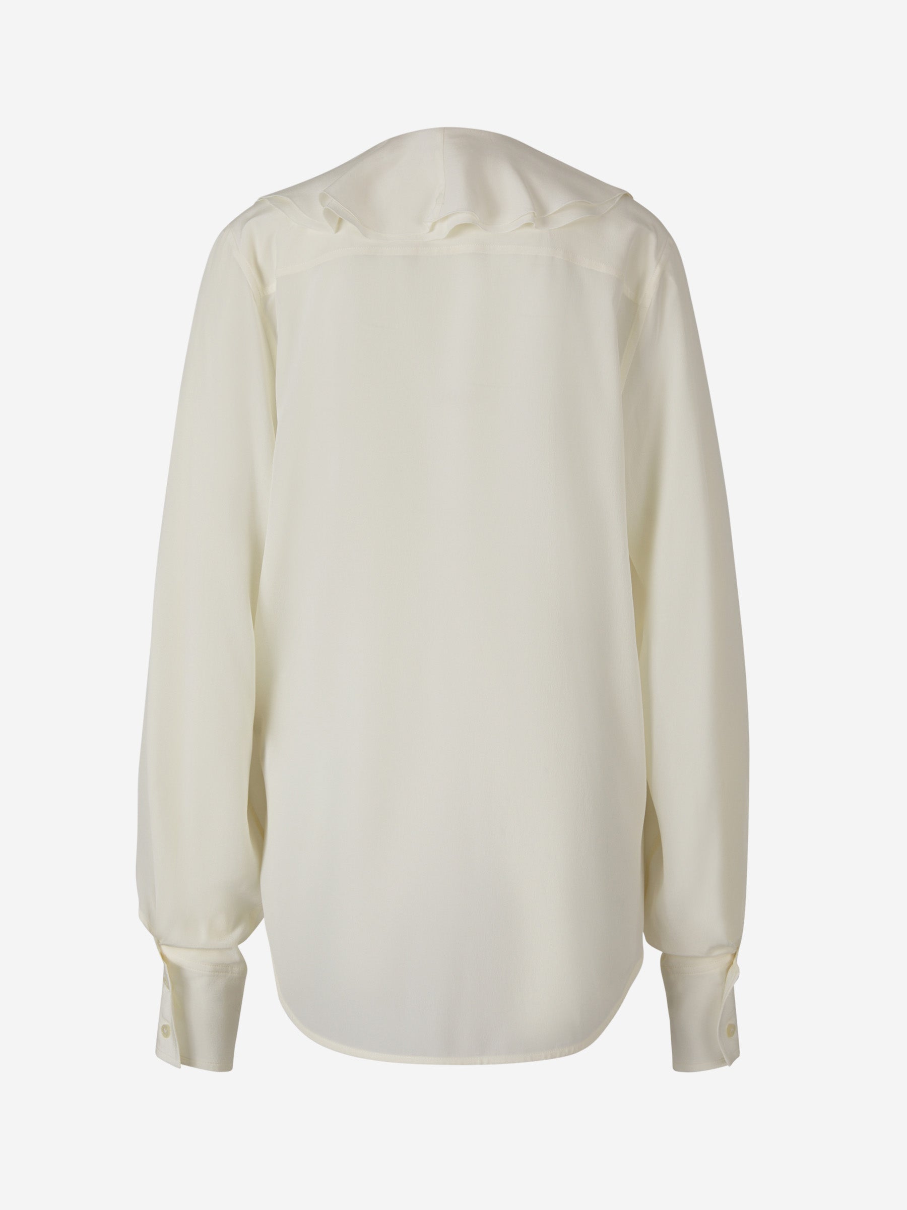 Victoria Beckham Blusa Romántica Seda color Crema sku 701-001957 00 - Foto 2