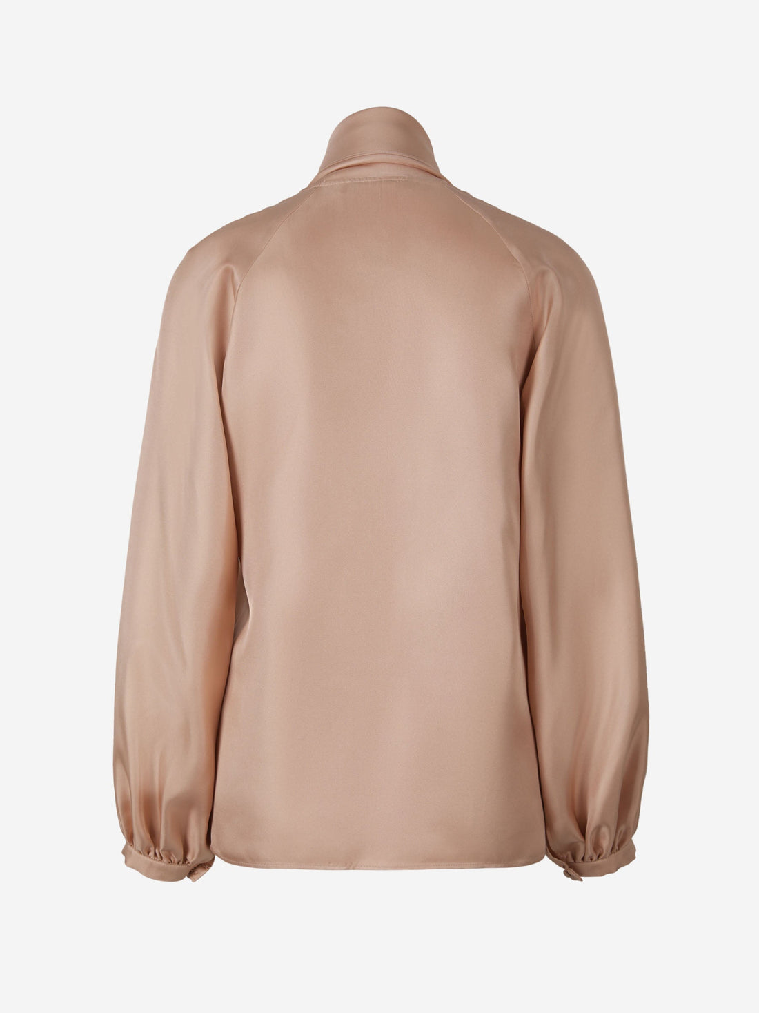 Max Mara Blusa Fular Seda color Almendra sku 701-001975 01 - Foto 2