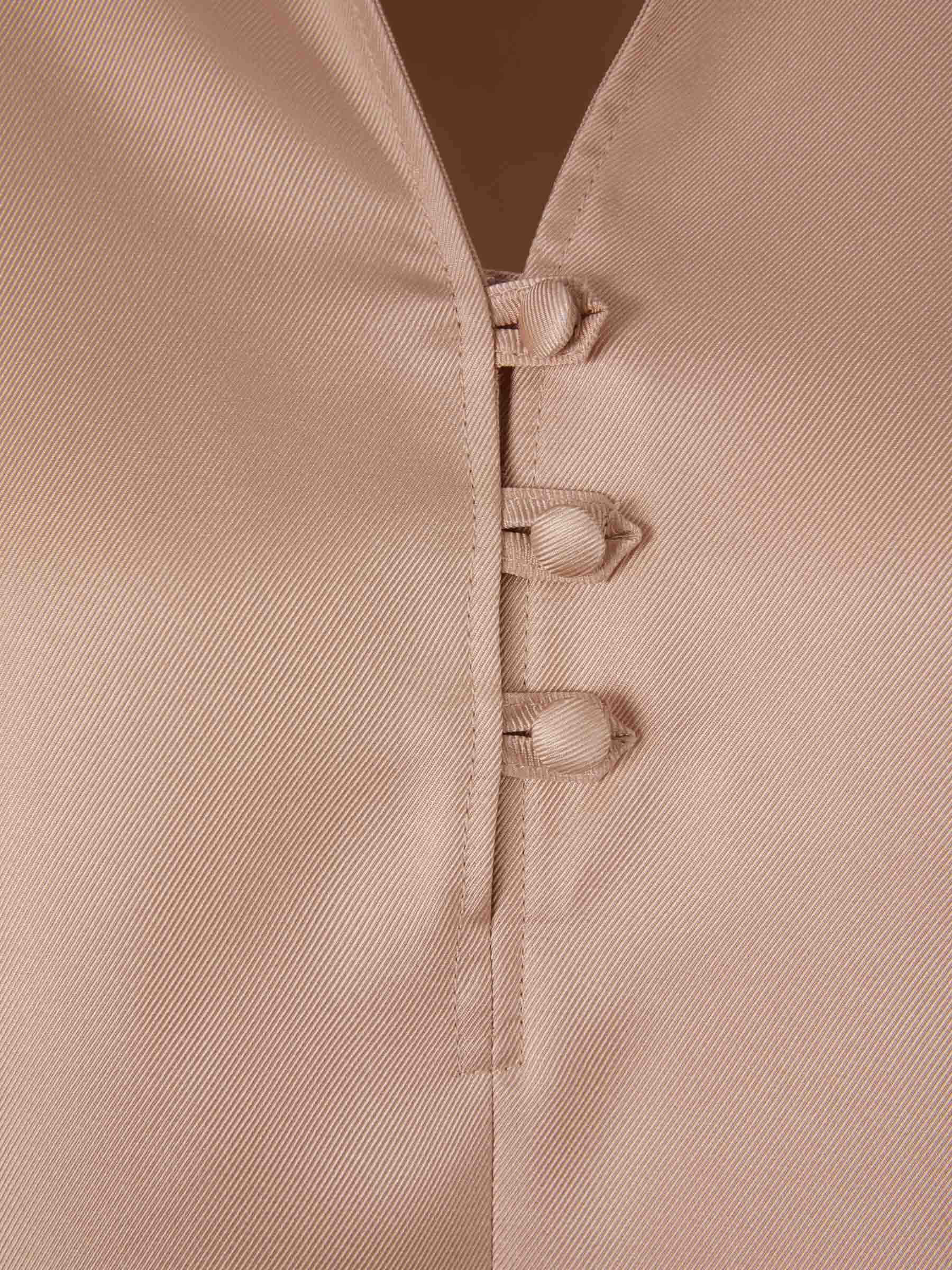 Max Mara Blusa Fular Seda color Almendra sku 701-001975 01 - Foto 3