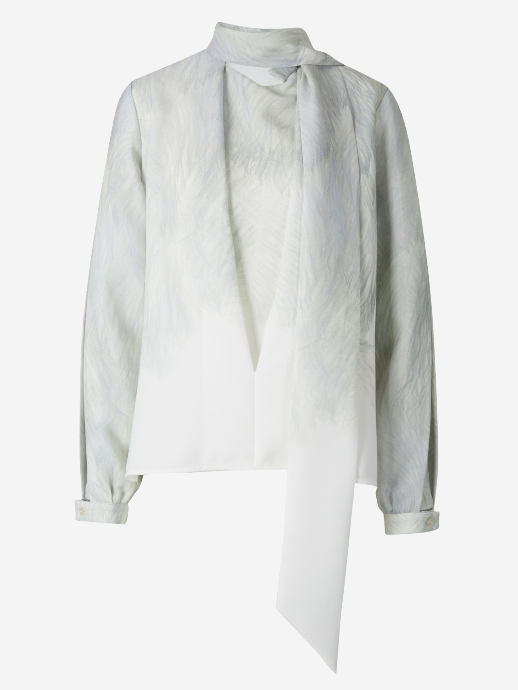 Victoria Beckham Blusa Cuello Pañuelo color Marfil sku 701-001982 00 - Foto 1