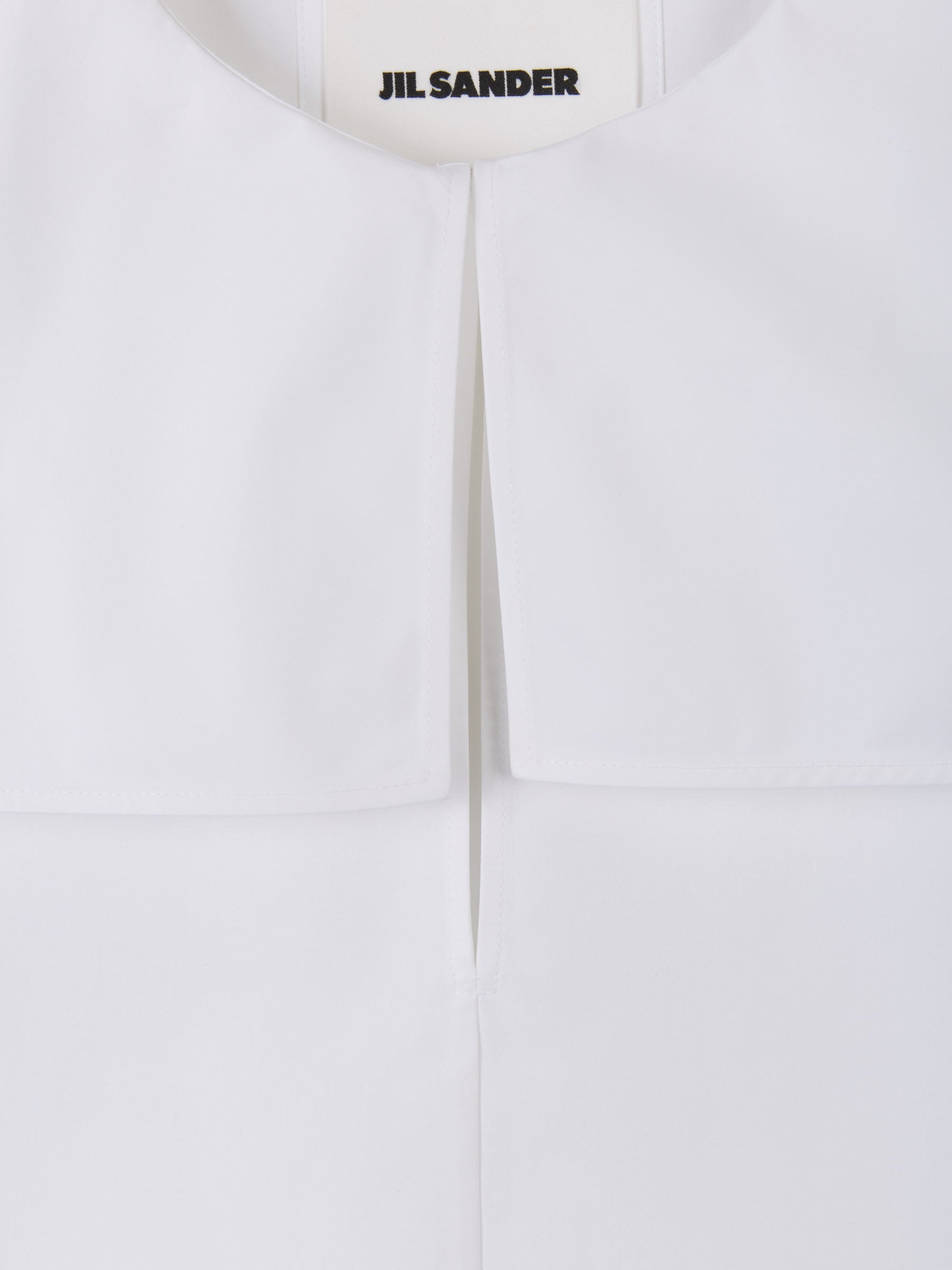 Jil Sander Blusa Popelín Algodón color Blanco sku 702-000394 01 - Foto 3