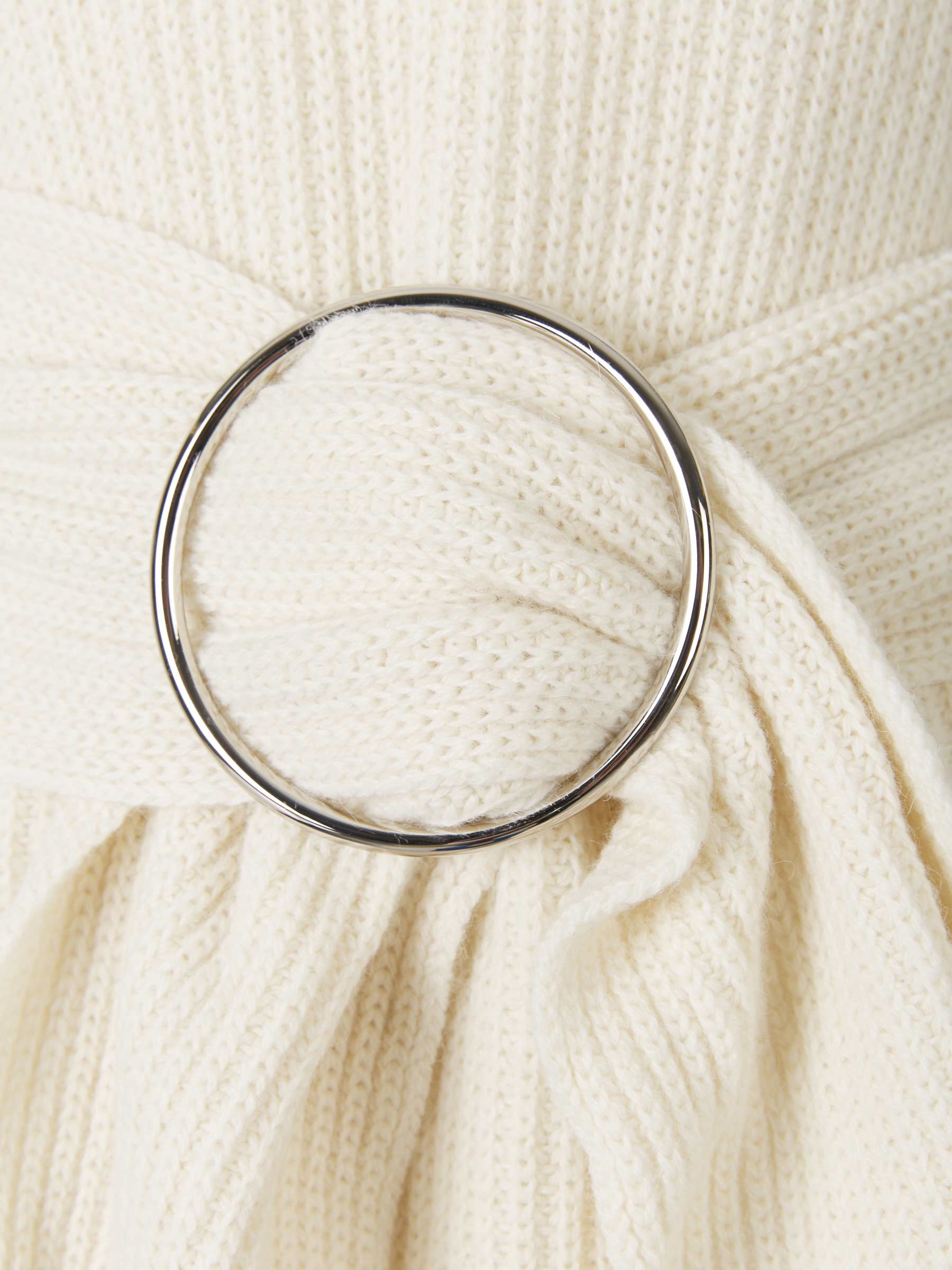 Dries Van Noten Jersey Alpaca Cinturón color Beis sku 703-001706 02 - Foto 4