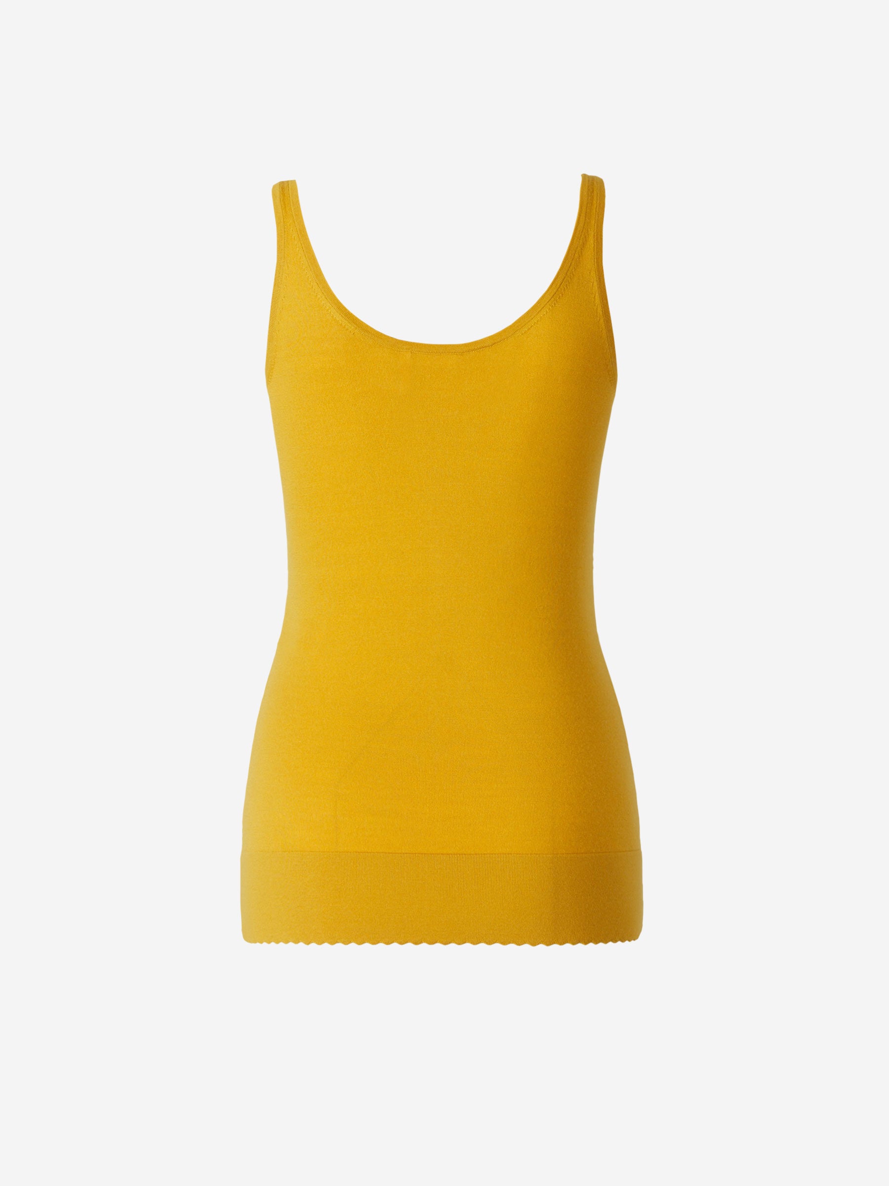 Chloé Top Tirantes Lana color Mostaza sku 703-001727 01 - Foto 2