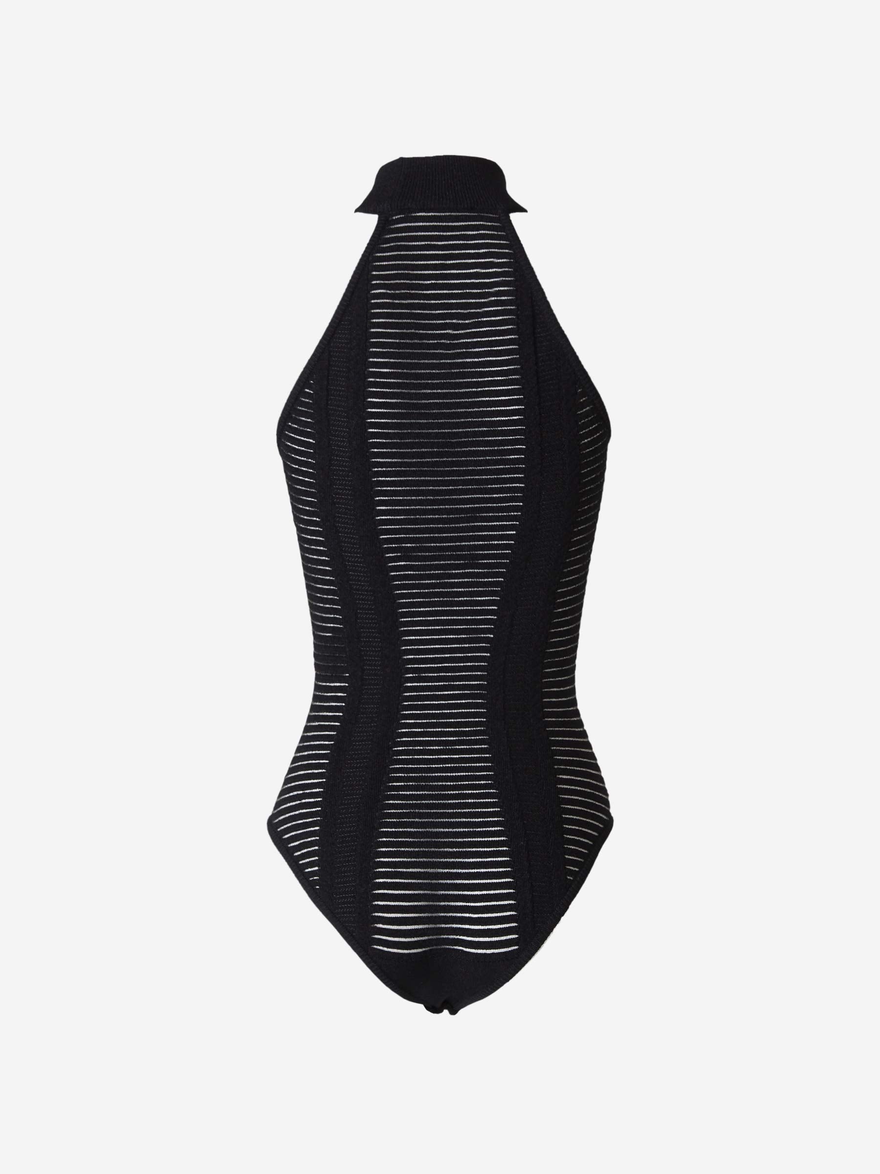 Balmain Body Punto Calado color Negro sku 703-001737 01 - Foto 2