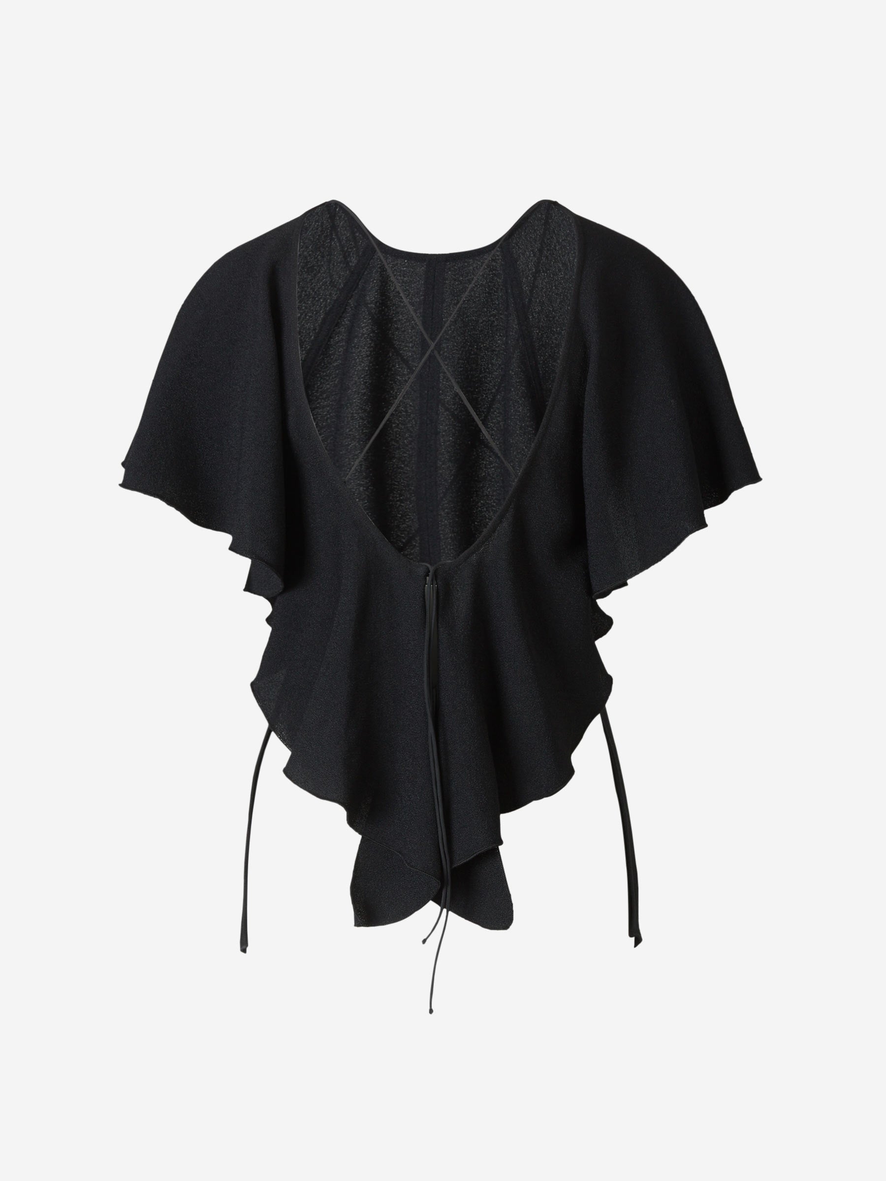 Outlet online Victoria Beckham Mujer Top Drapeado Viscosa color Negro sku 703-001766 01 - Foto 1