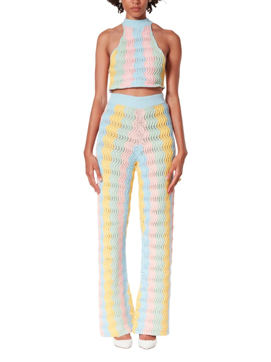 Outlet online Casablanca Mujer Pantalones Ganchillo Arcoíris color Multicolor sku 761-002876 01 - Foto 5