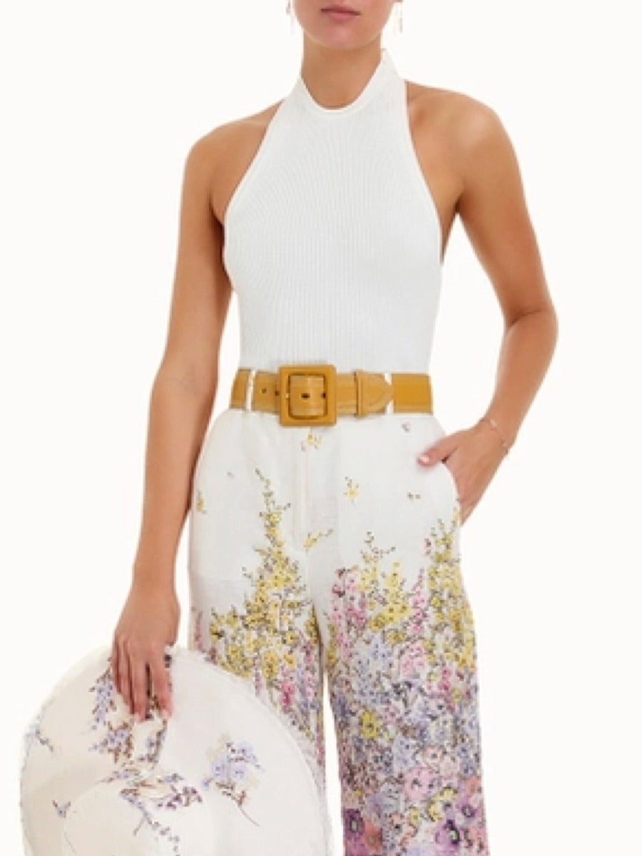 Zimmermann Top Halter Anneke color Blanco sku 703-001836 01 - Foto 4