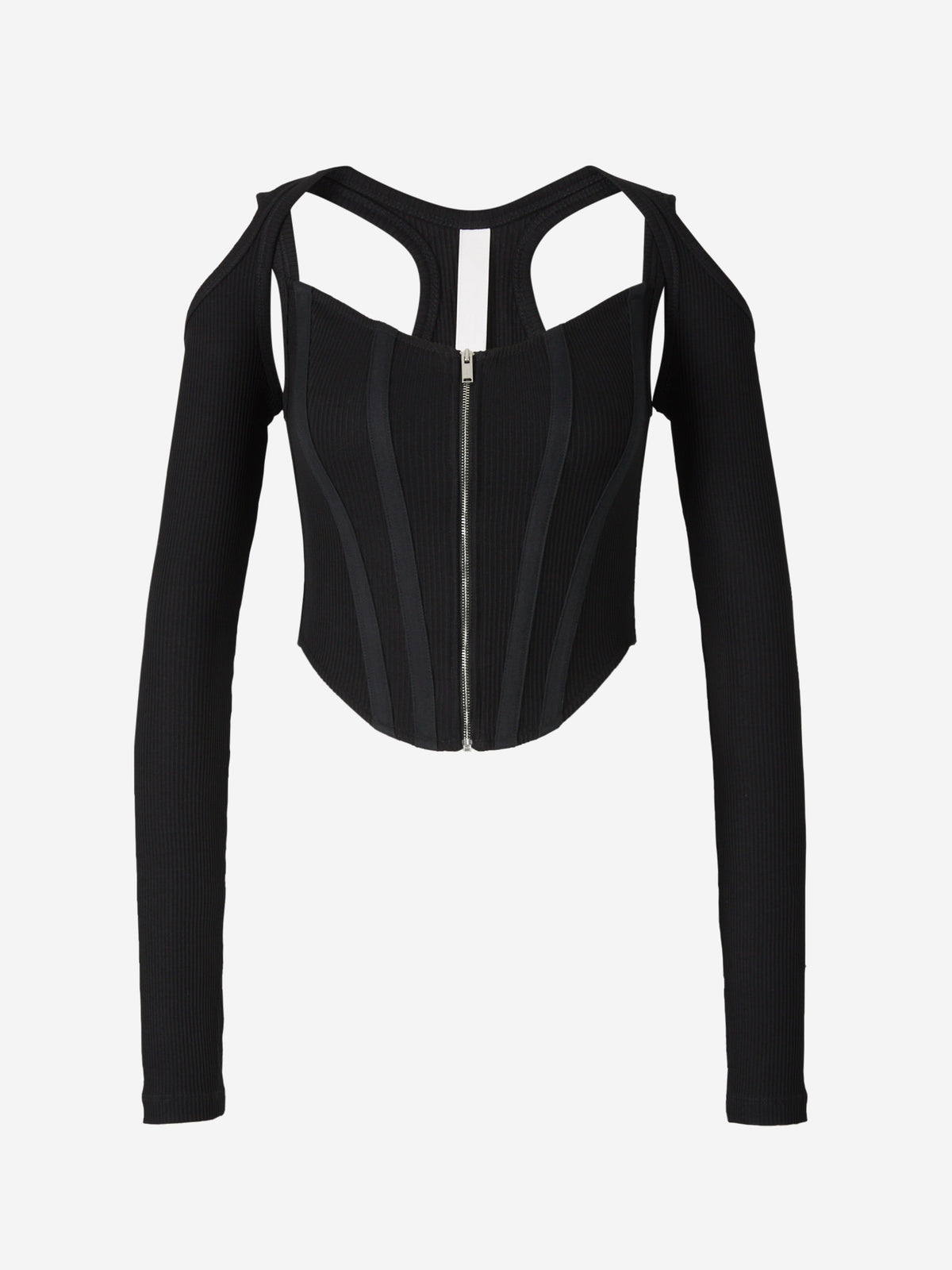 Outlet online Dion Lee Mujer Top Corsé Punto color Negro sku 703-001885 01 - Foto 1